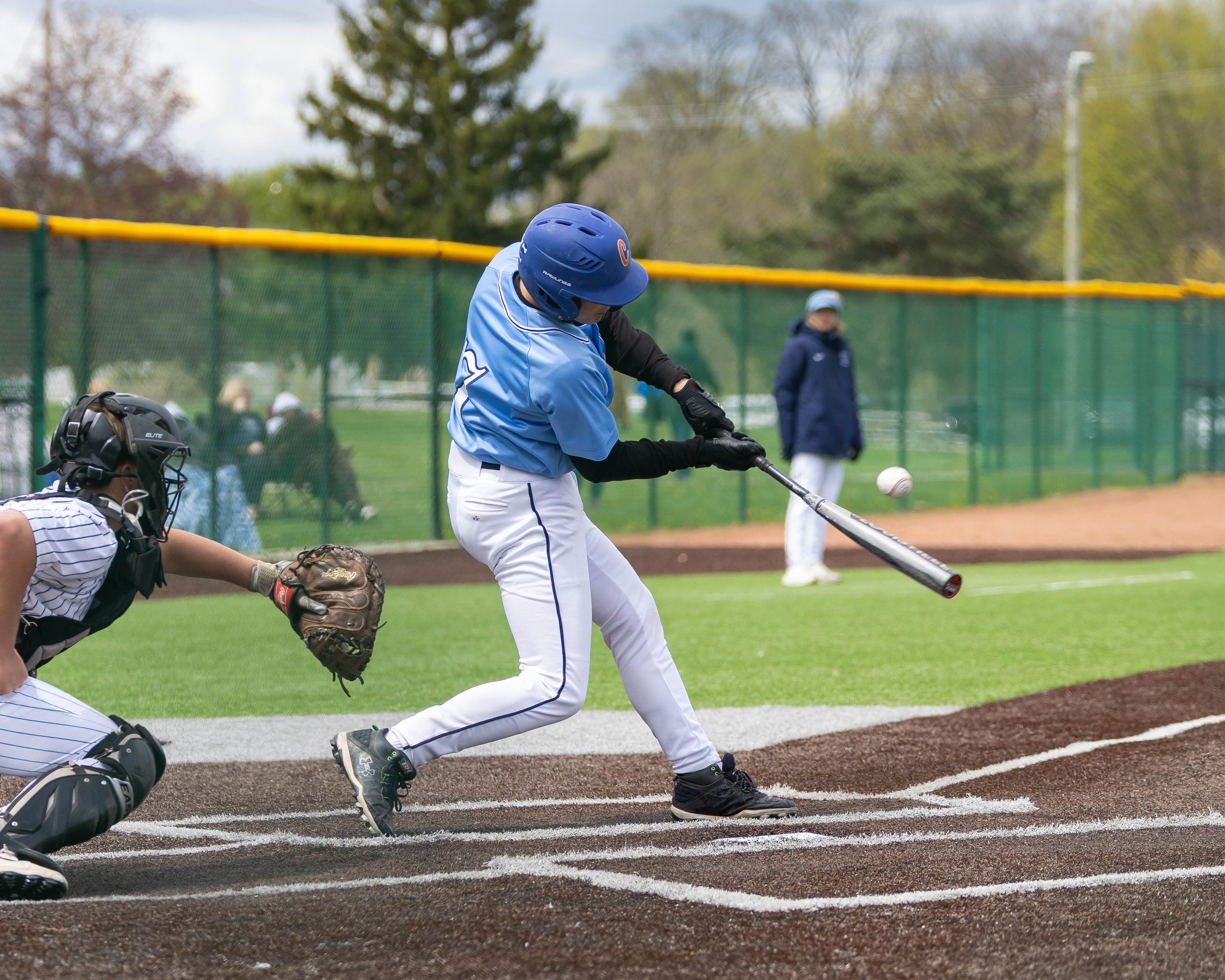 Mott #7 hits the ball