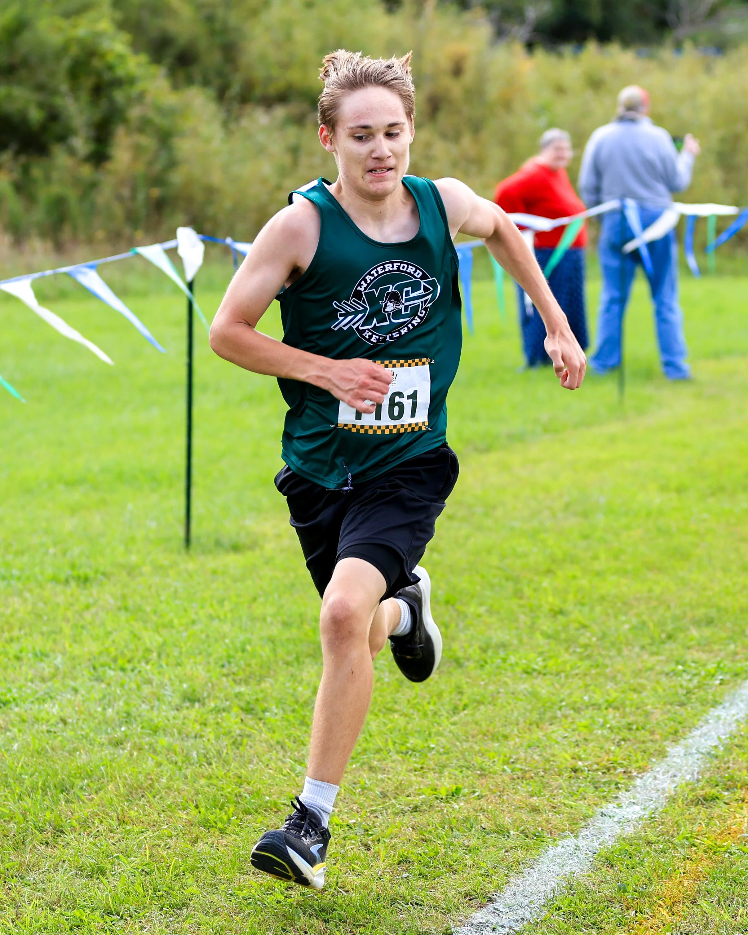 WK runner at the finish line