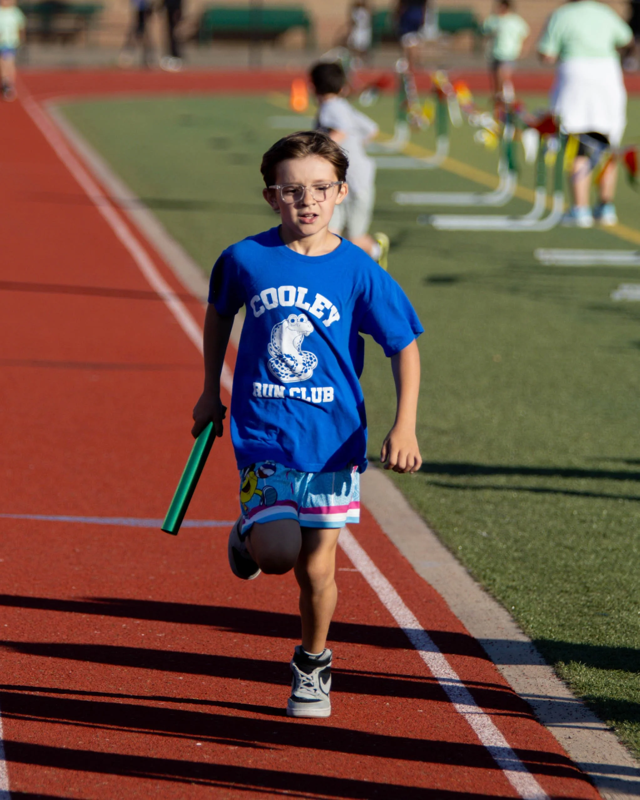 Cooley runner at the finish line