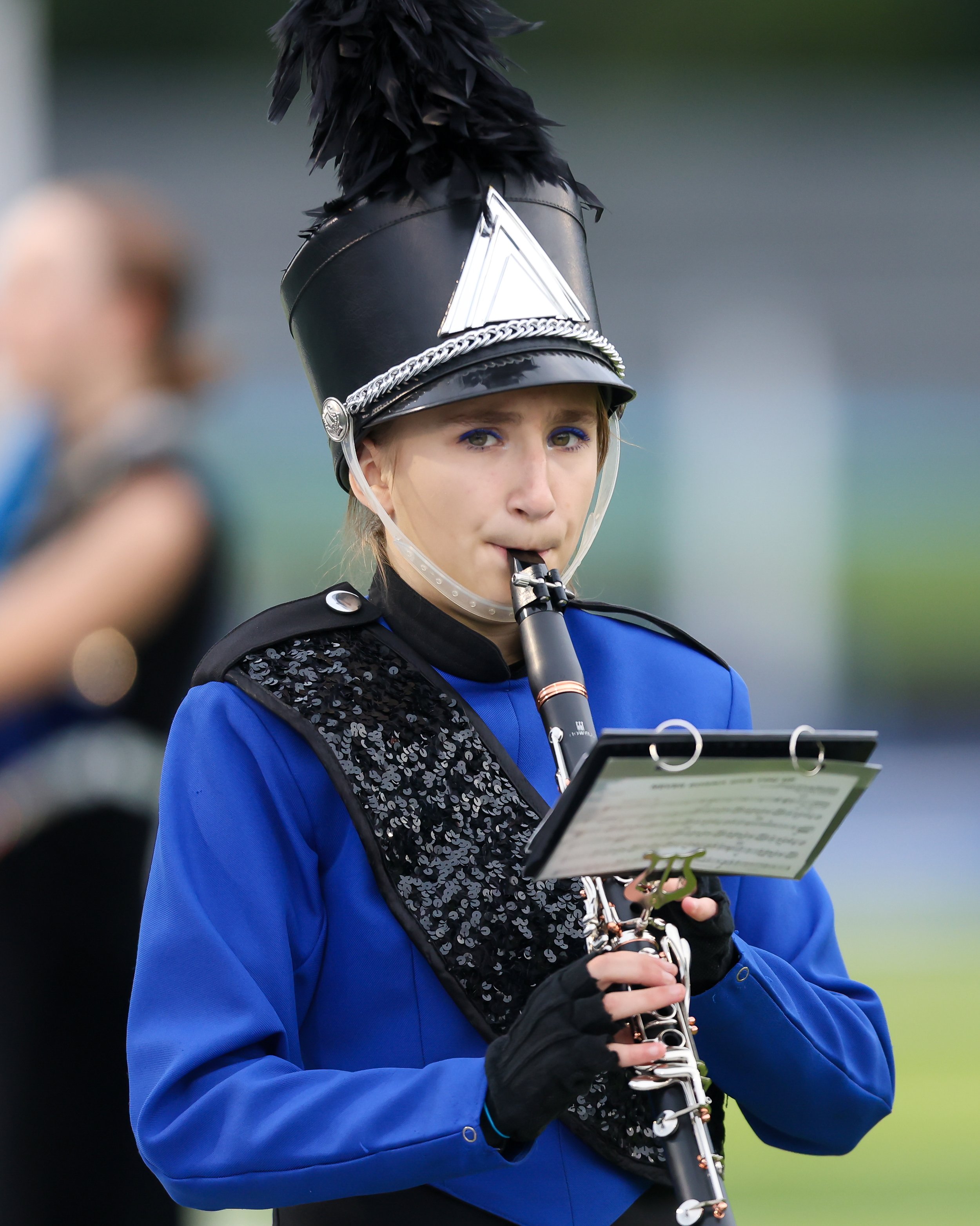 WK Marching Band clarinet player