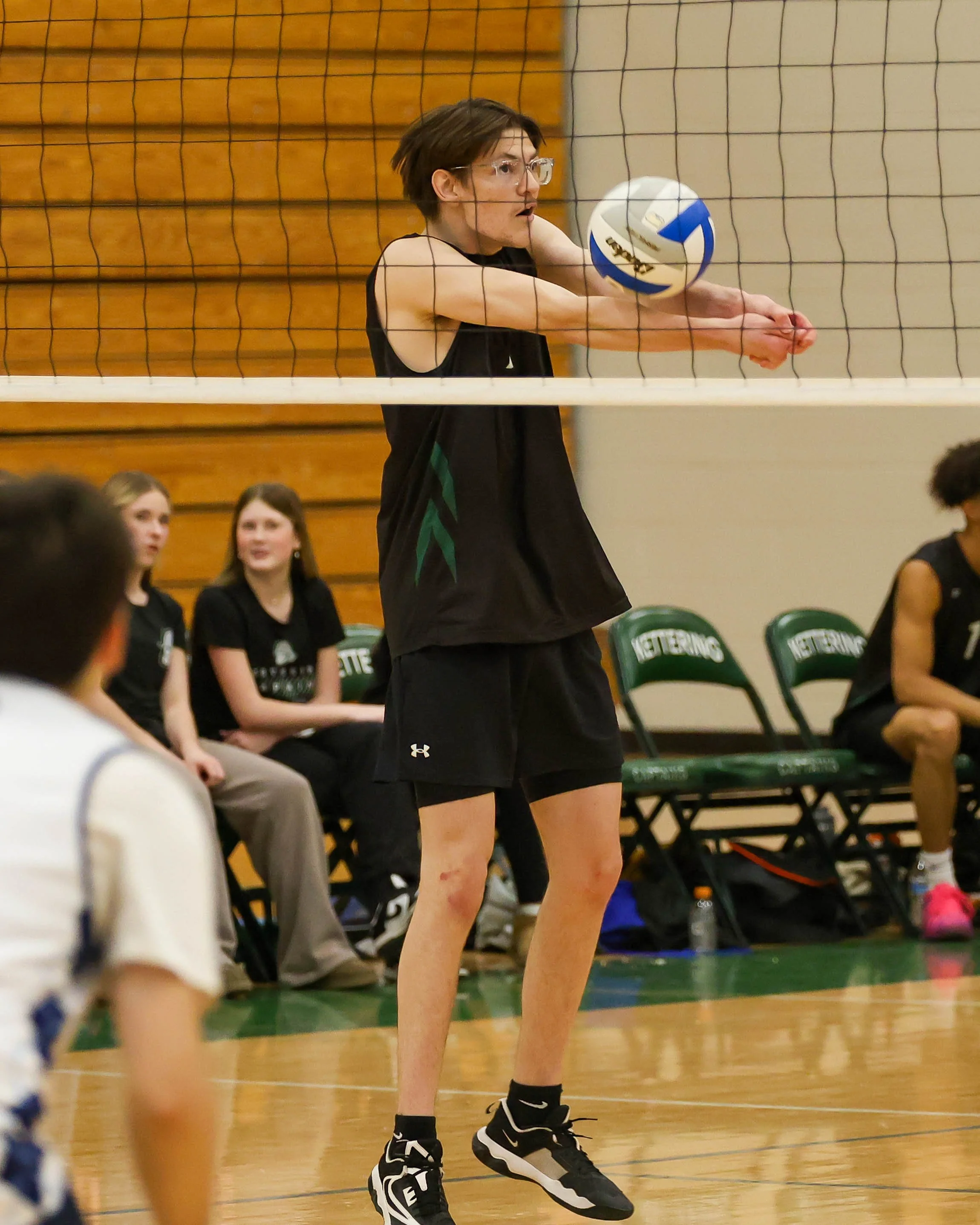 Kettering #7 hits the ball