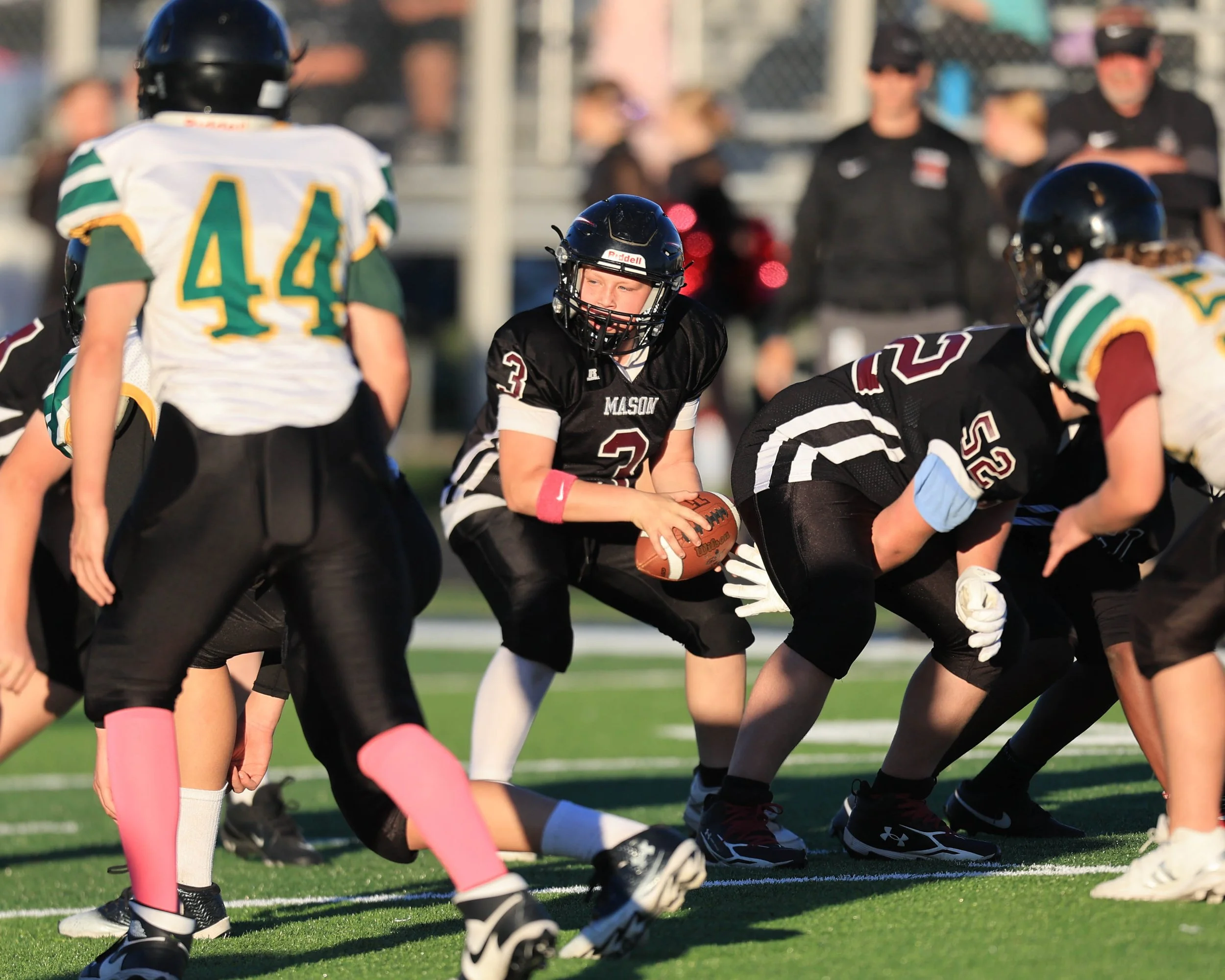 Mason #3 with the ball