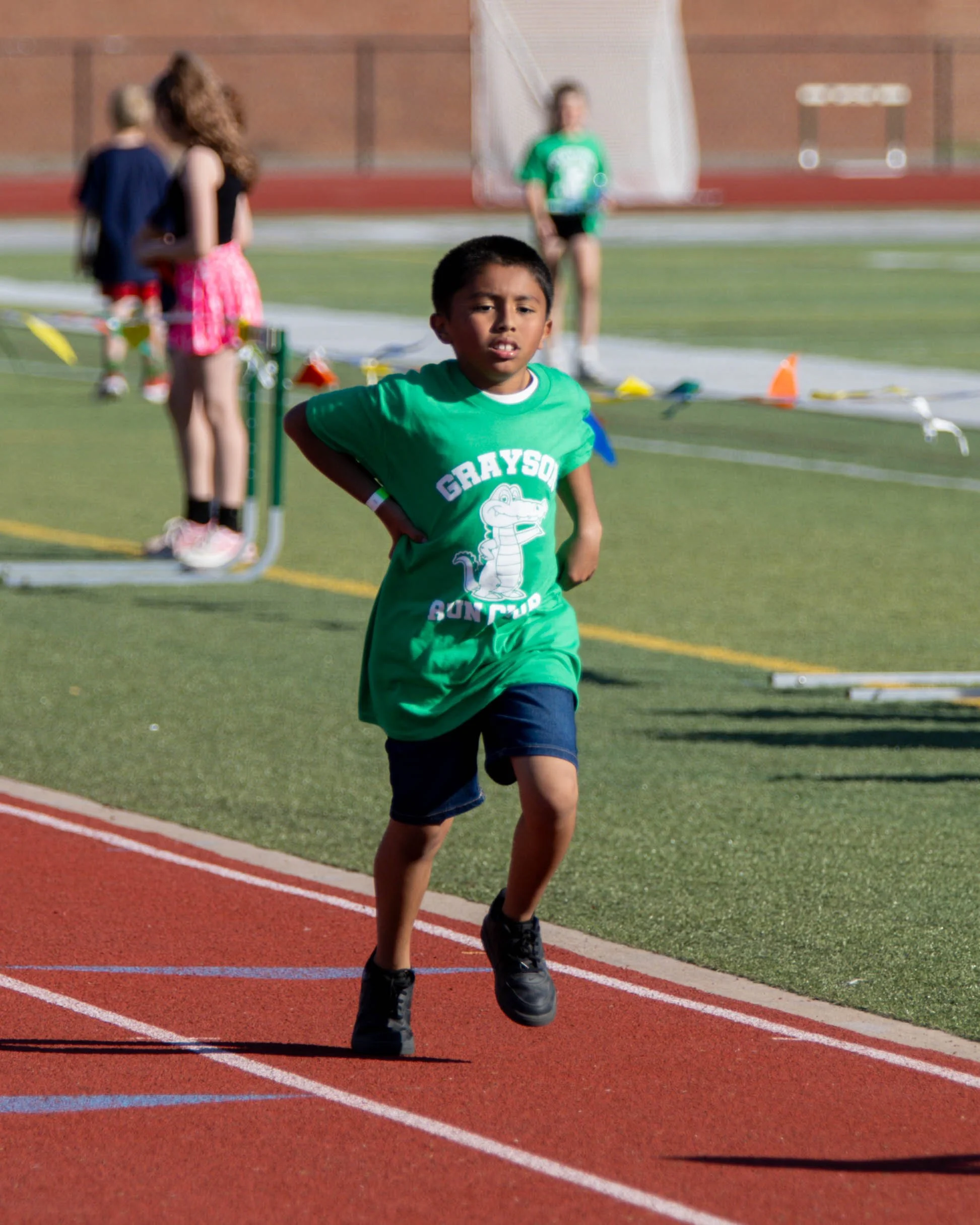 Grayson boy finishes the race