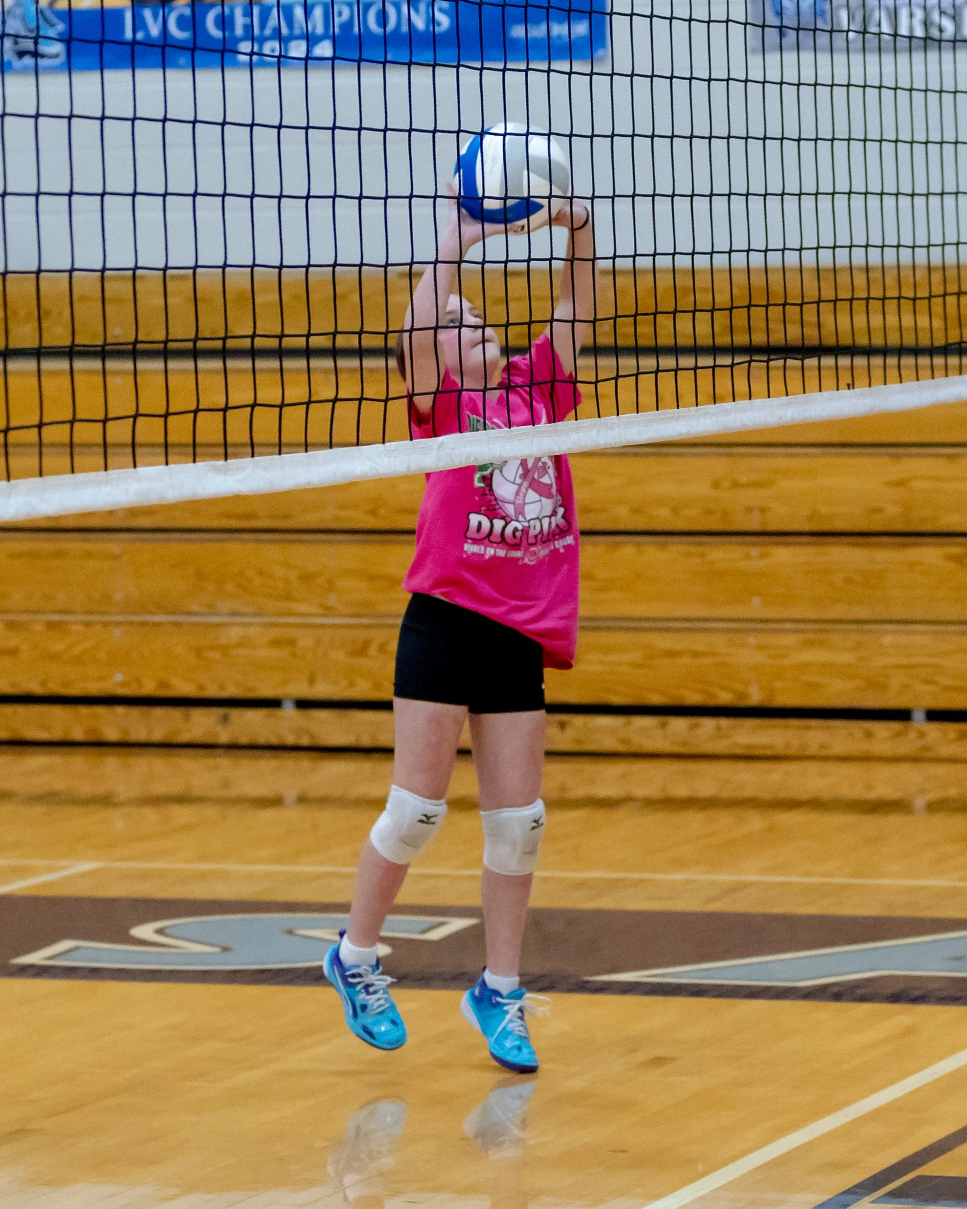 Pierce player hits the ball