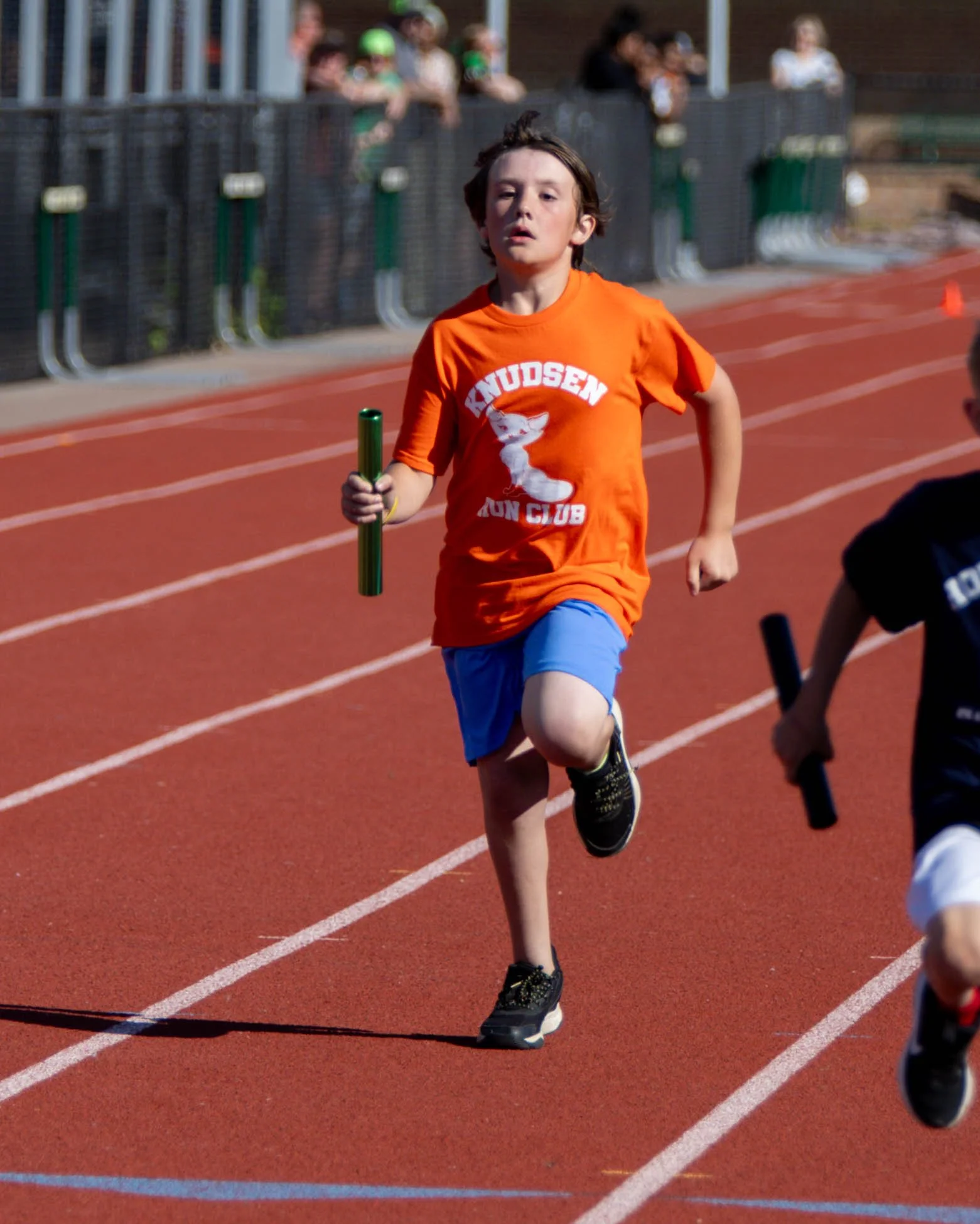 Knudsen runner finishes the race