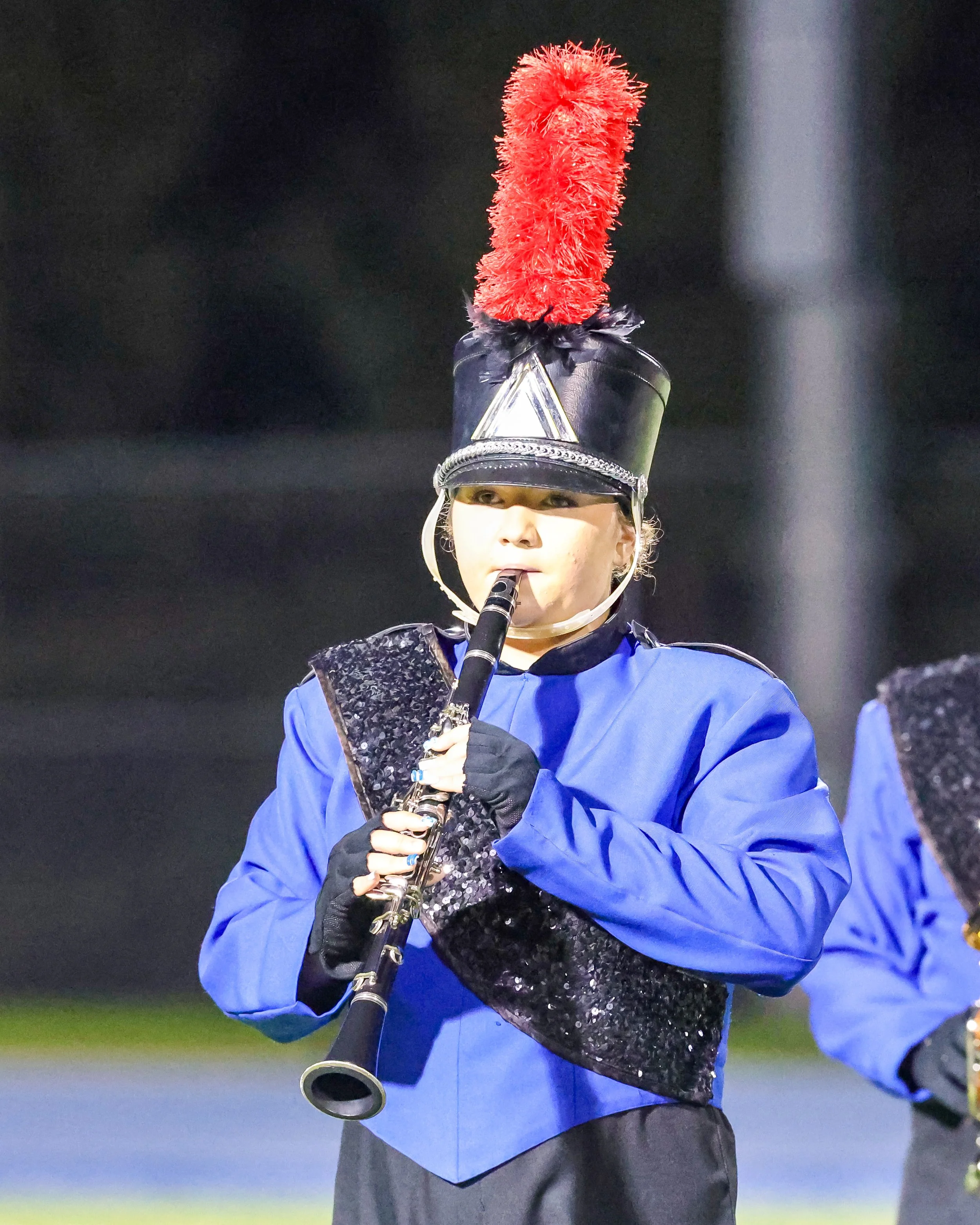 WM Marching Band clarinet player