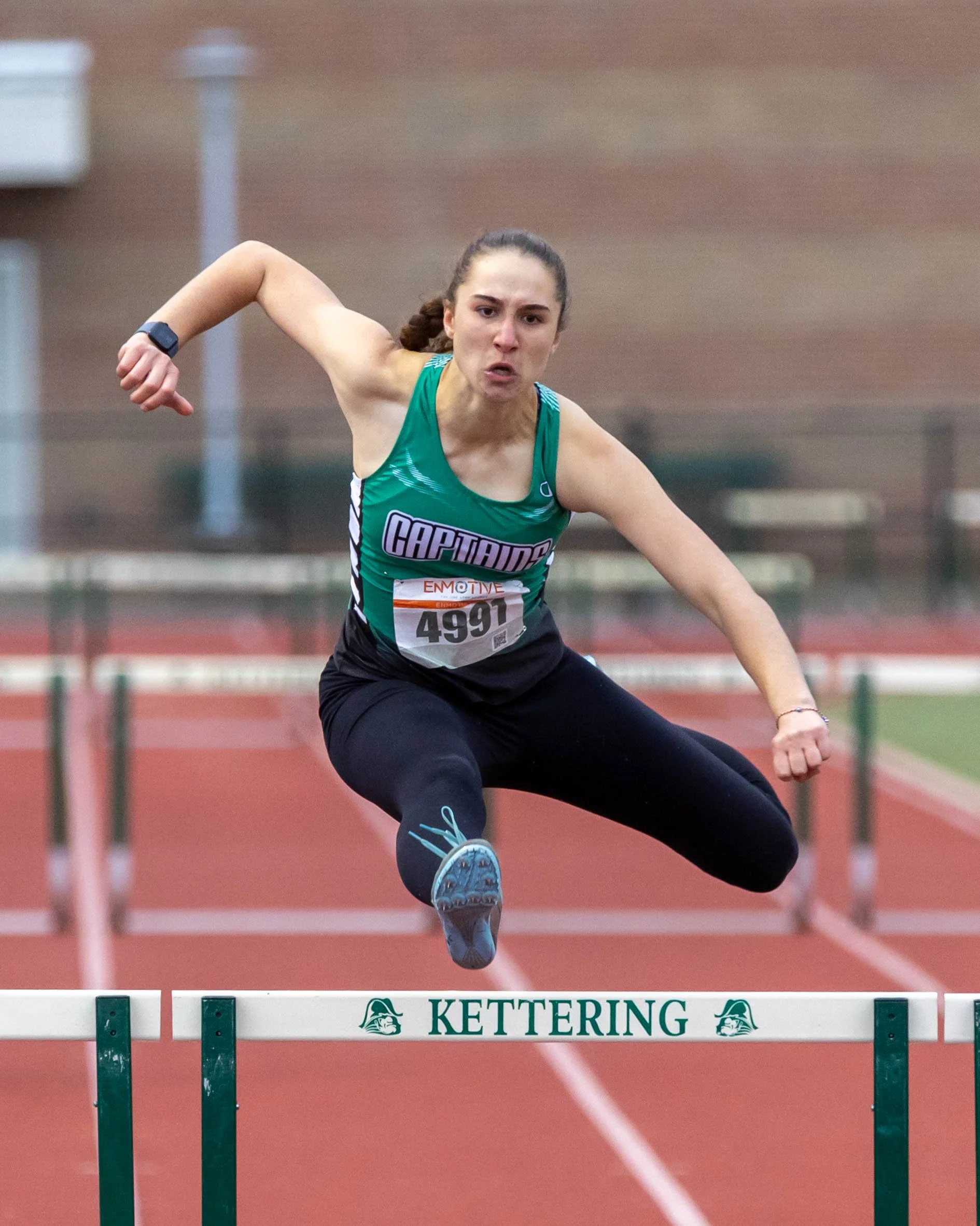 Kettering #4991 over the hurdles