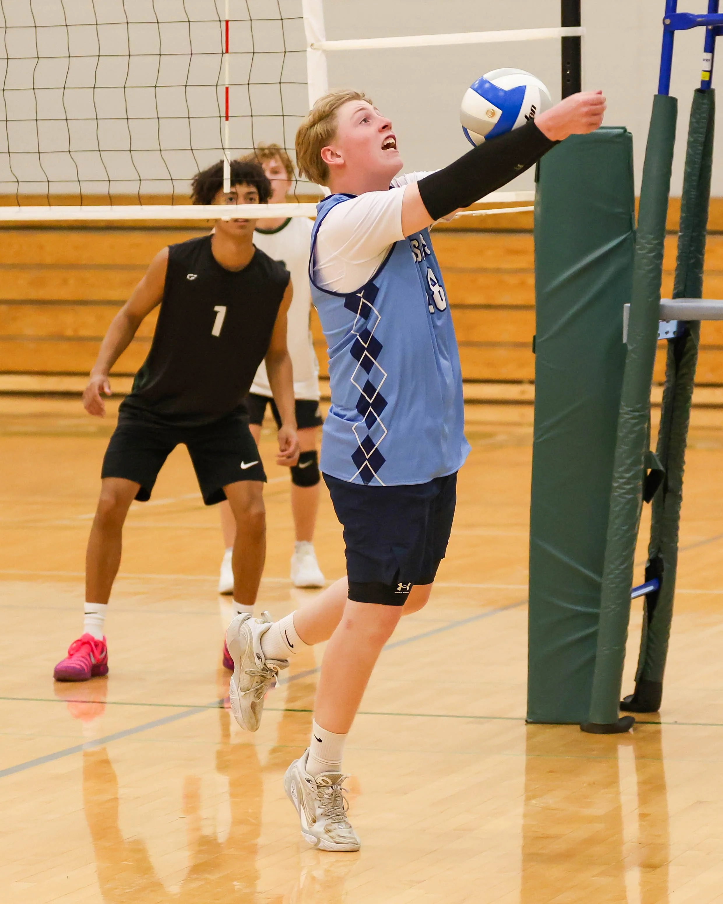 Mott #18 saves the ball