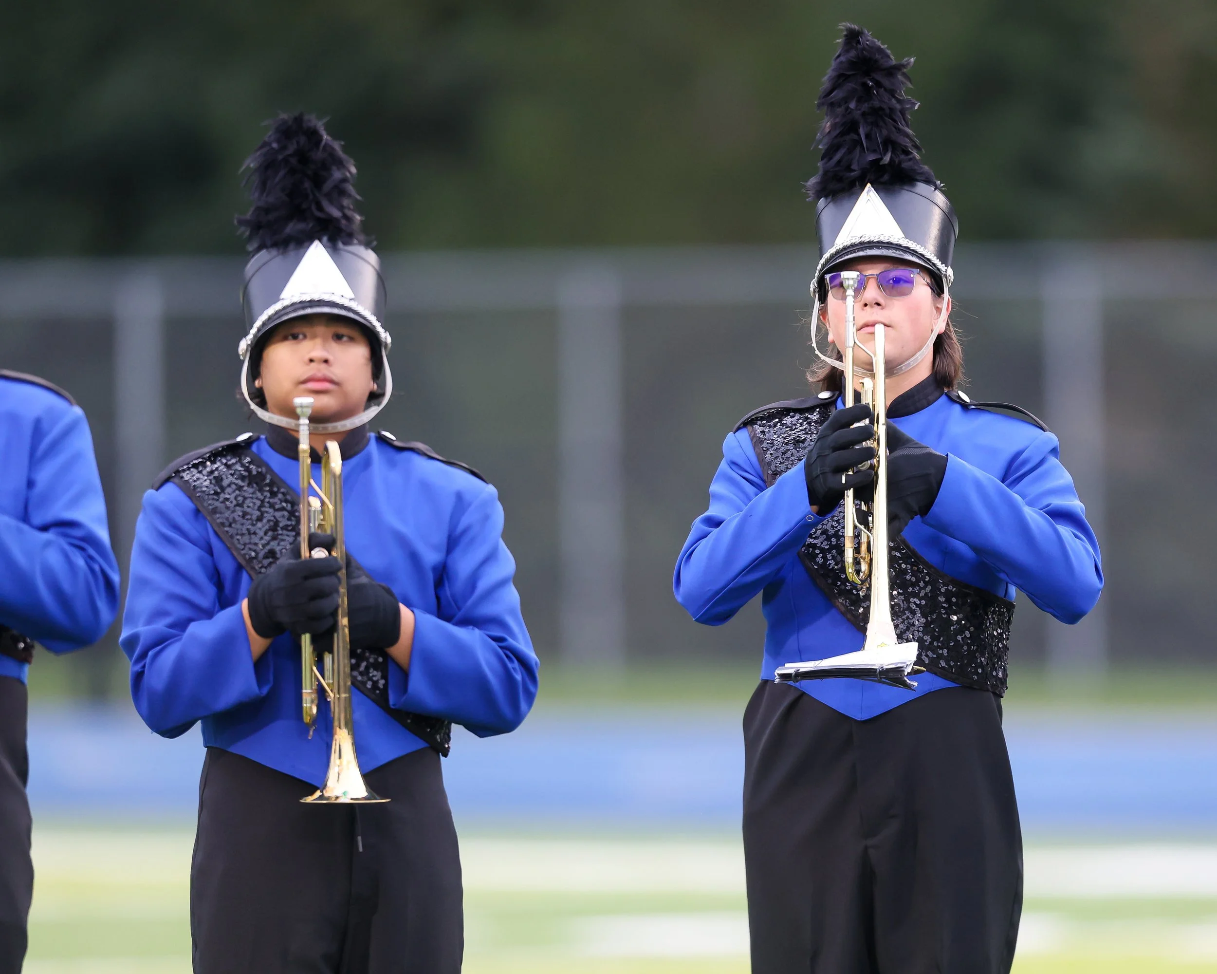 WK Marching Band trumpet players