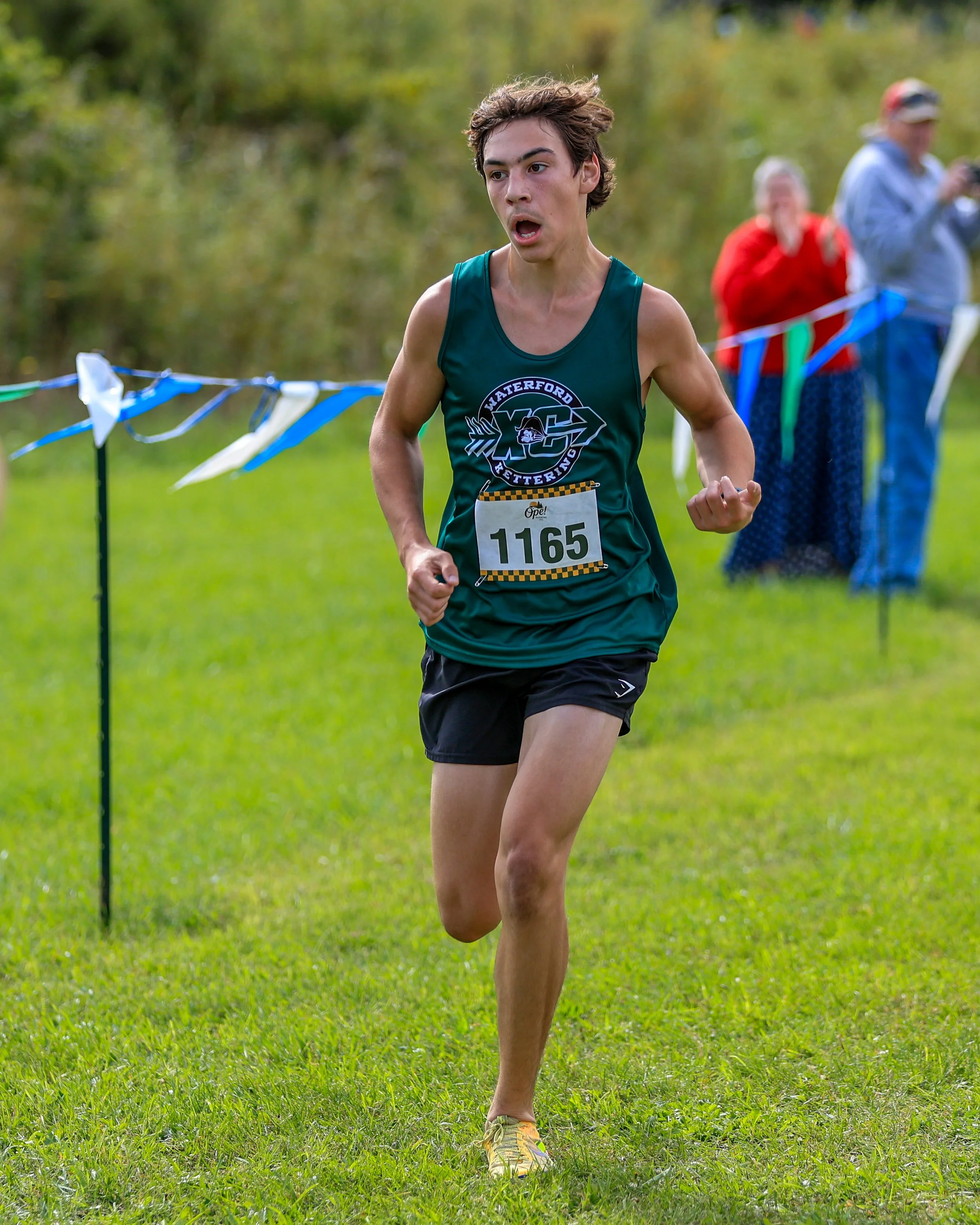 WK runner at the finish line