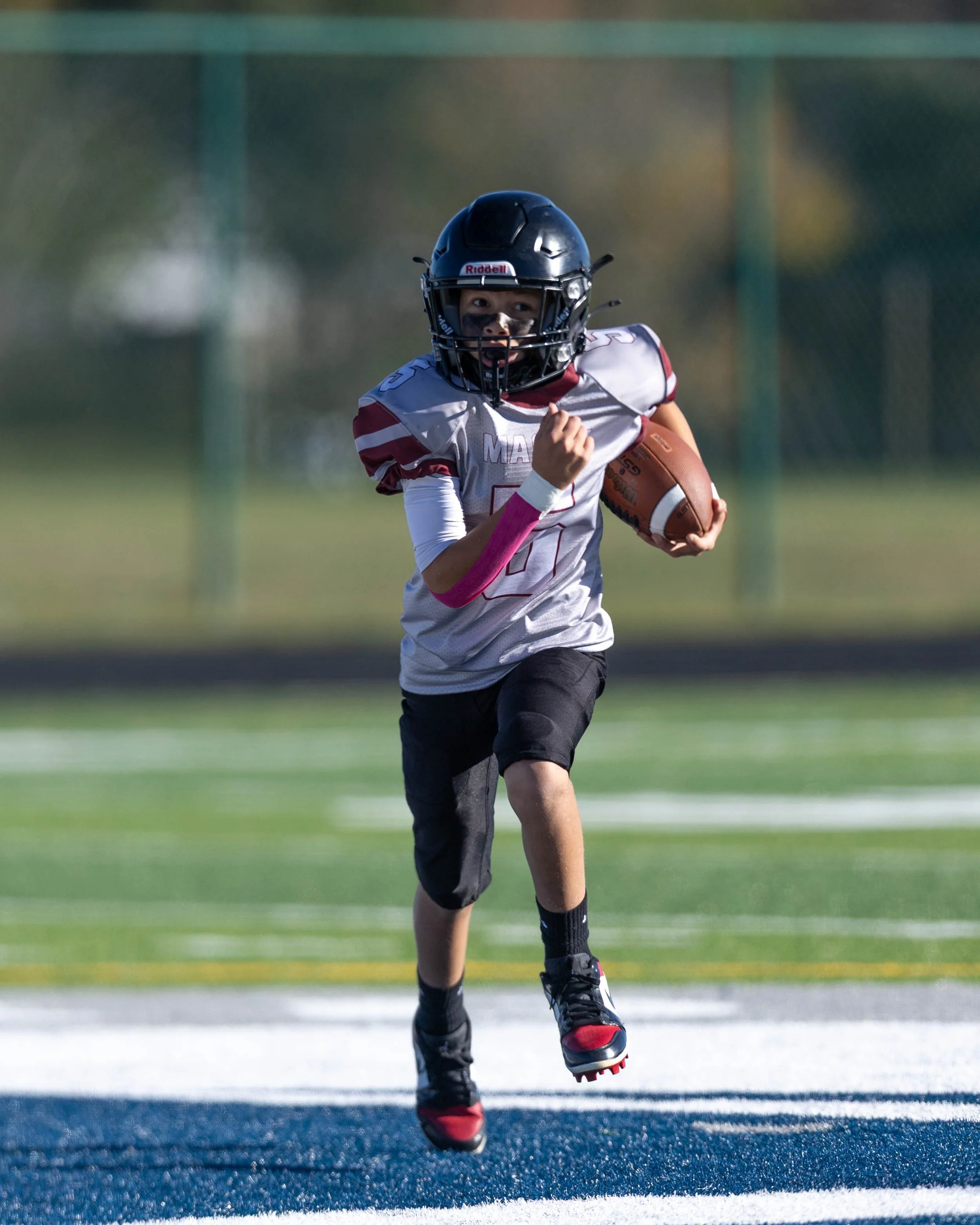 Mason #5 with the ball