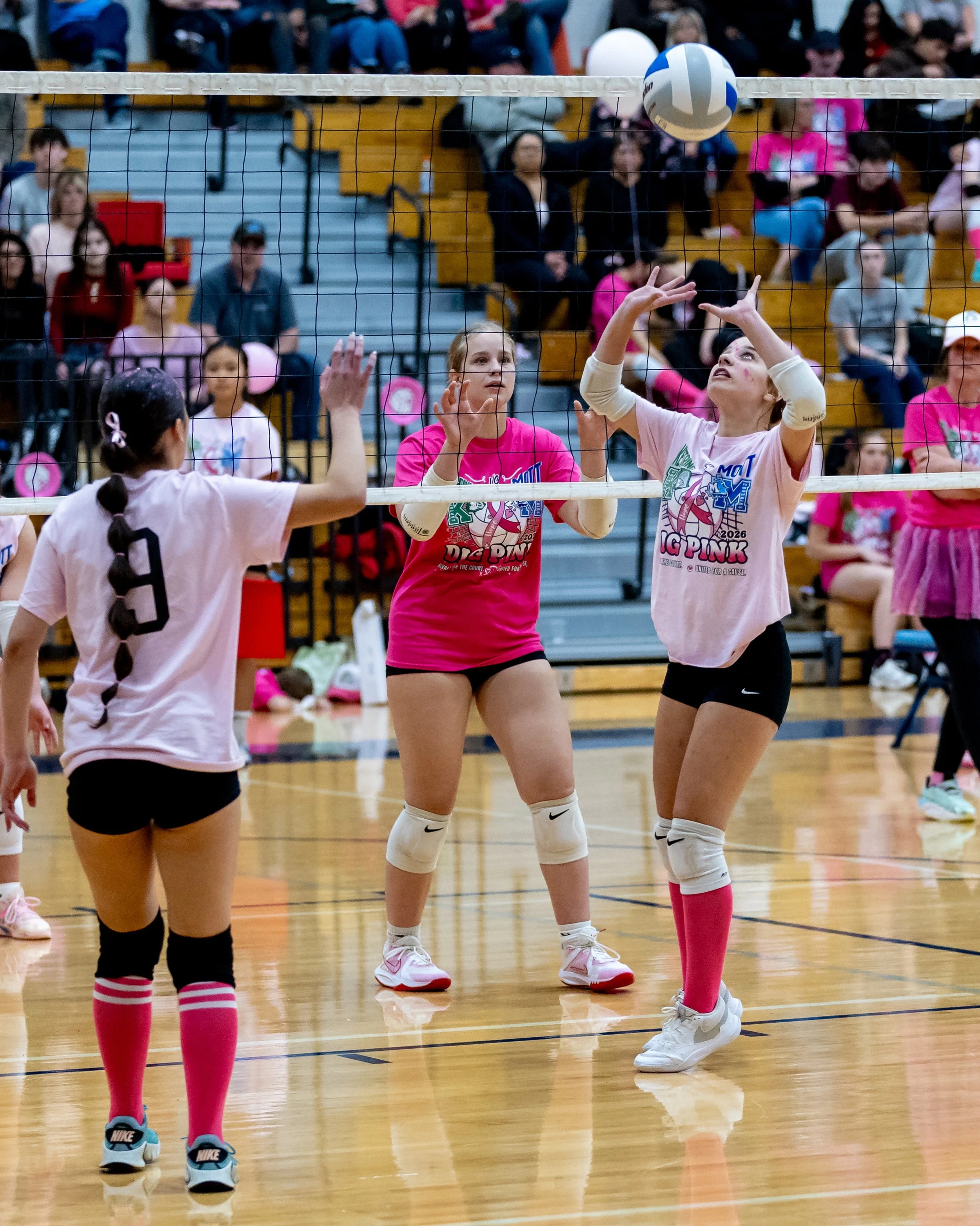 Mott player hits the ball