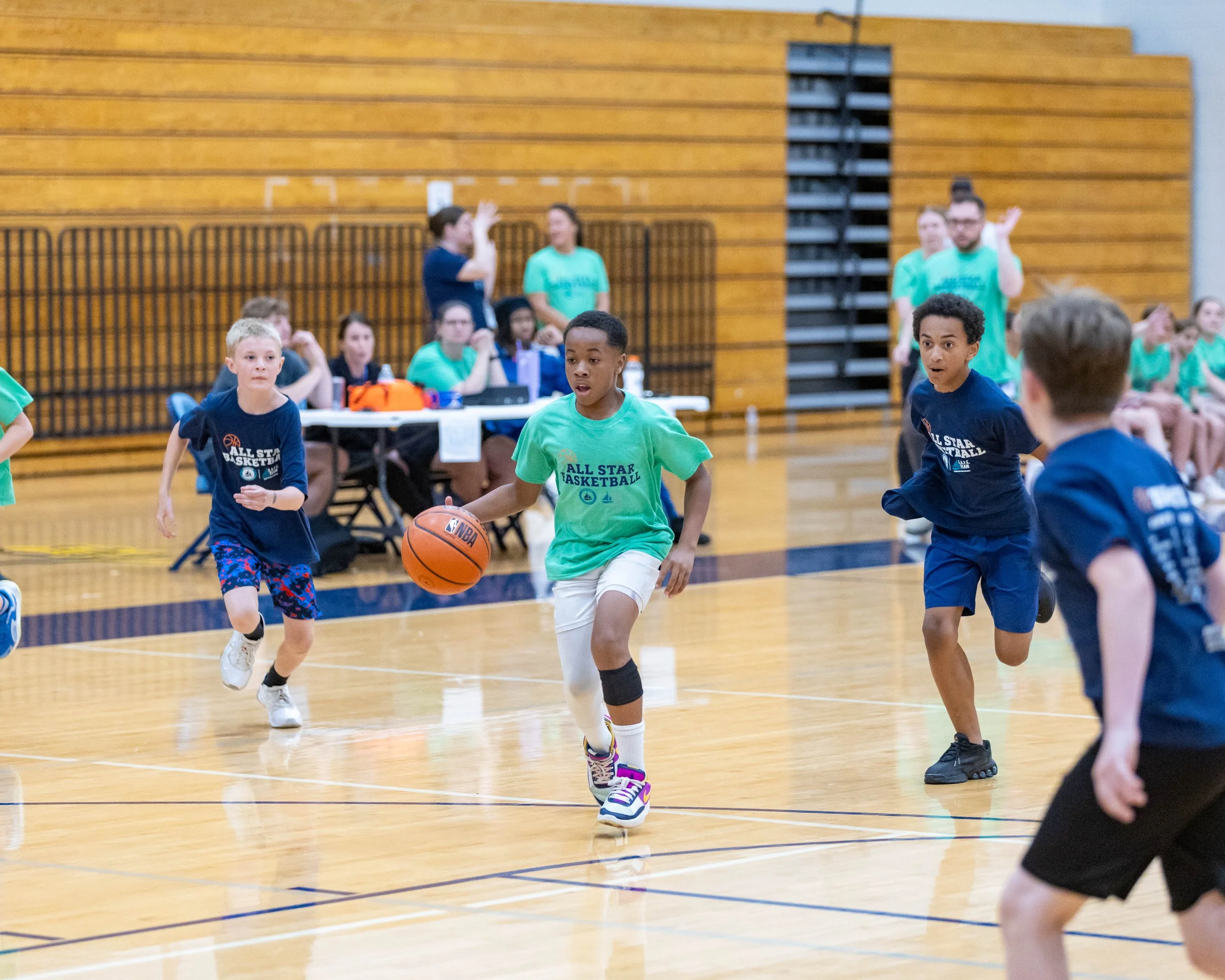 South boy dribbles the ball