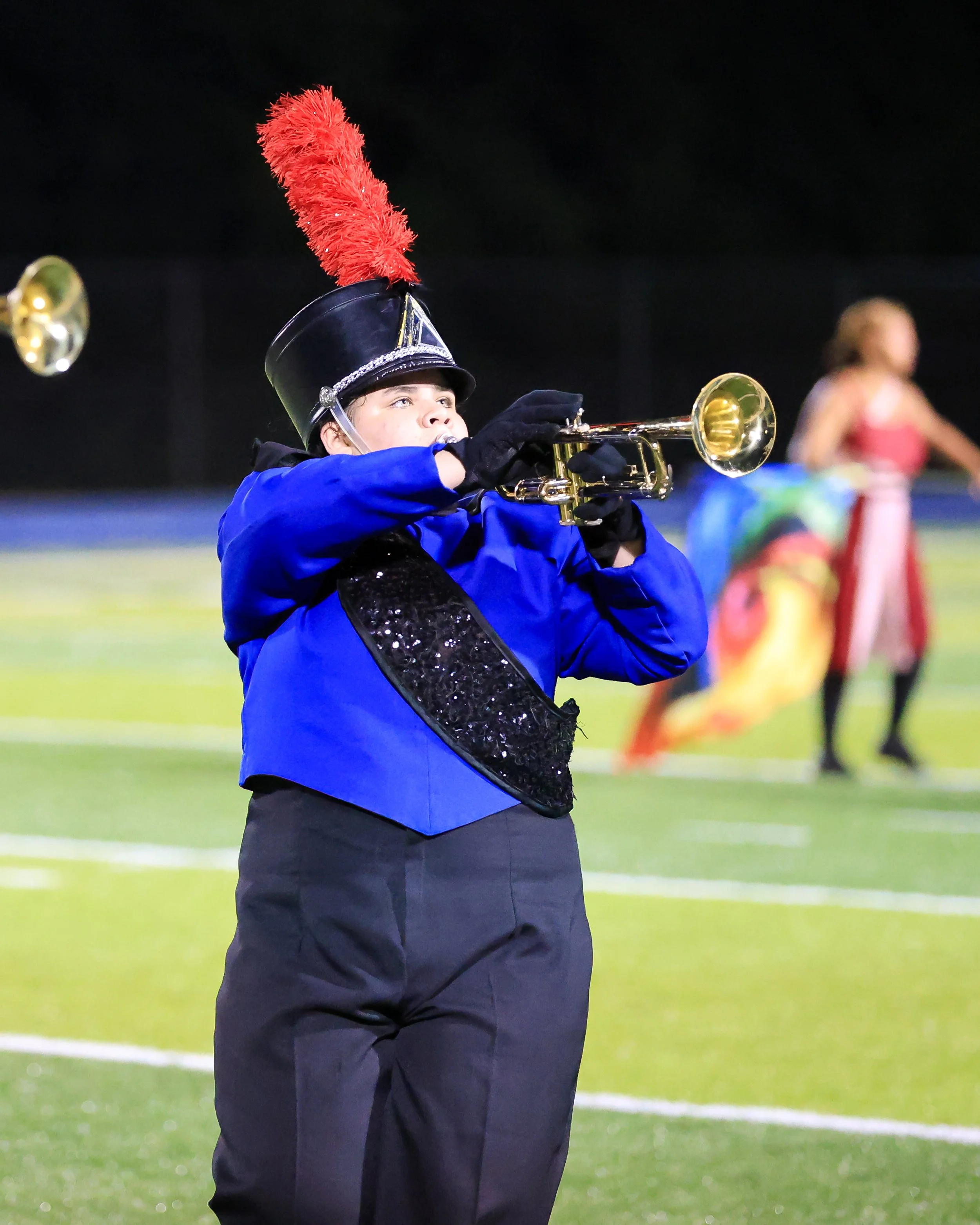 WM Marching Band trumpet player