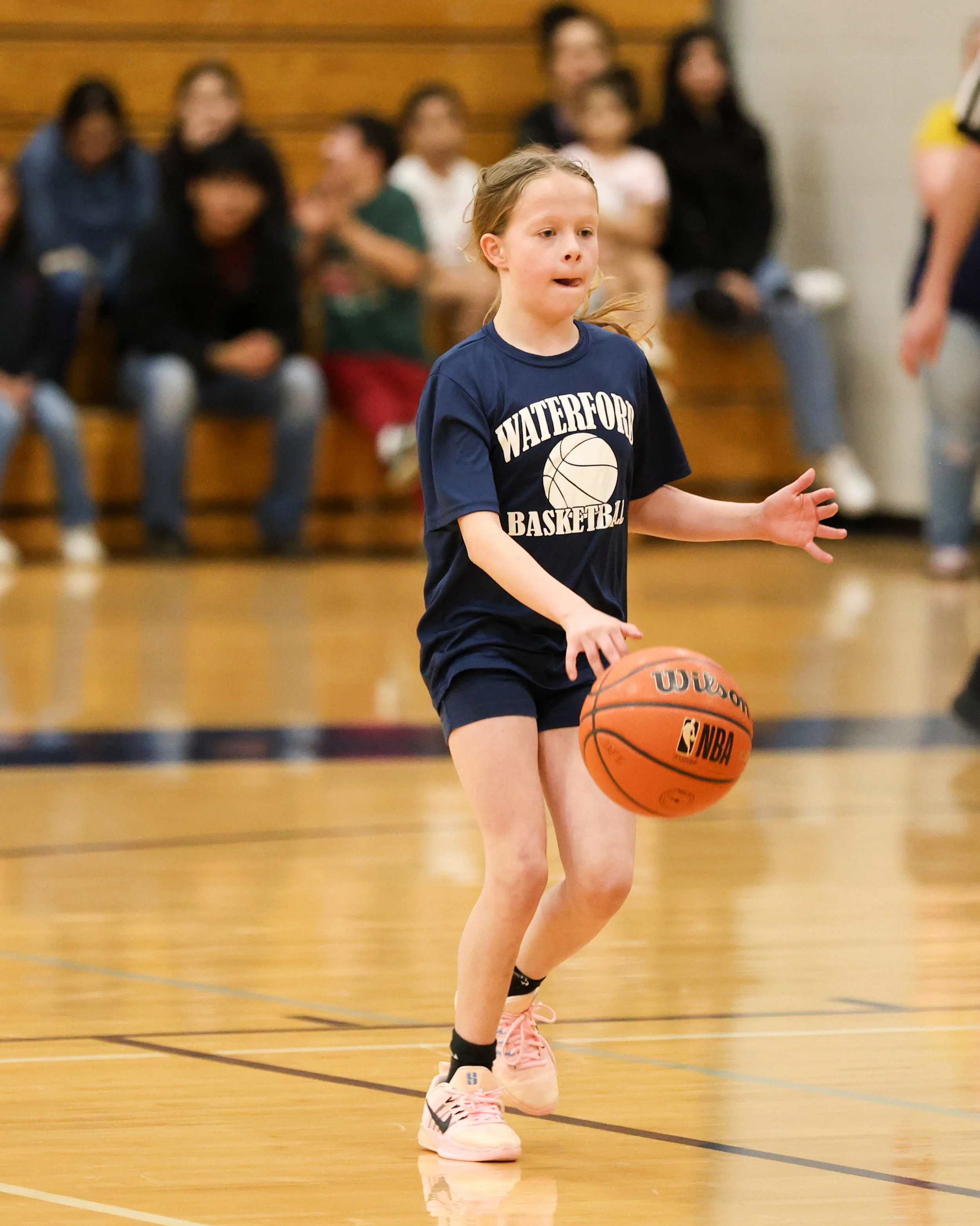 Donelson Hills girl dribbles the ball 