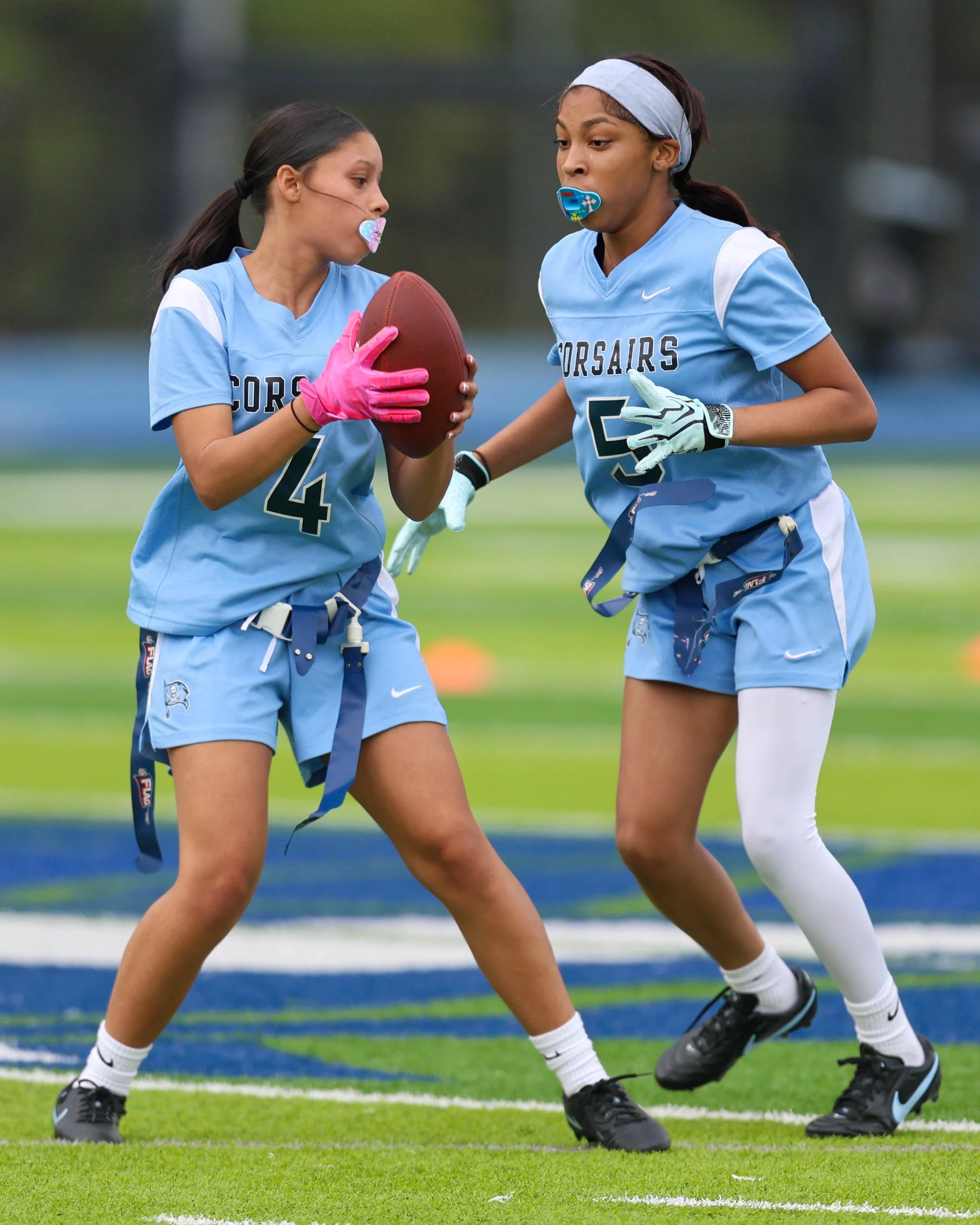 WM #4 ready to handoff the ball to WM #5