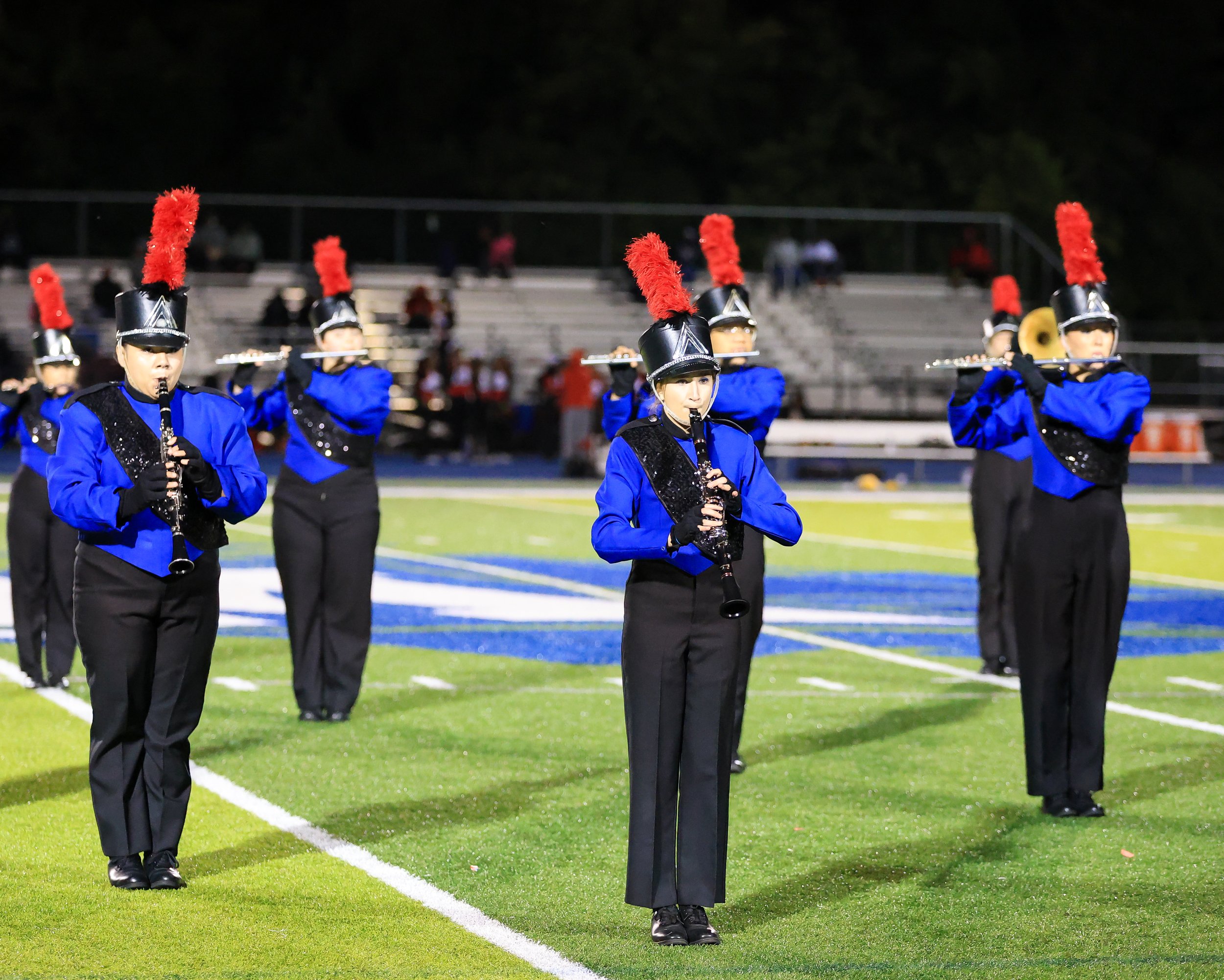 WM Marching Band members