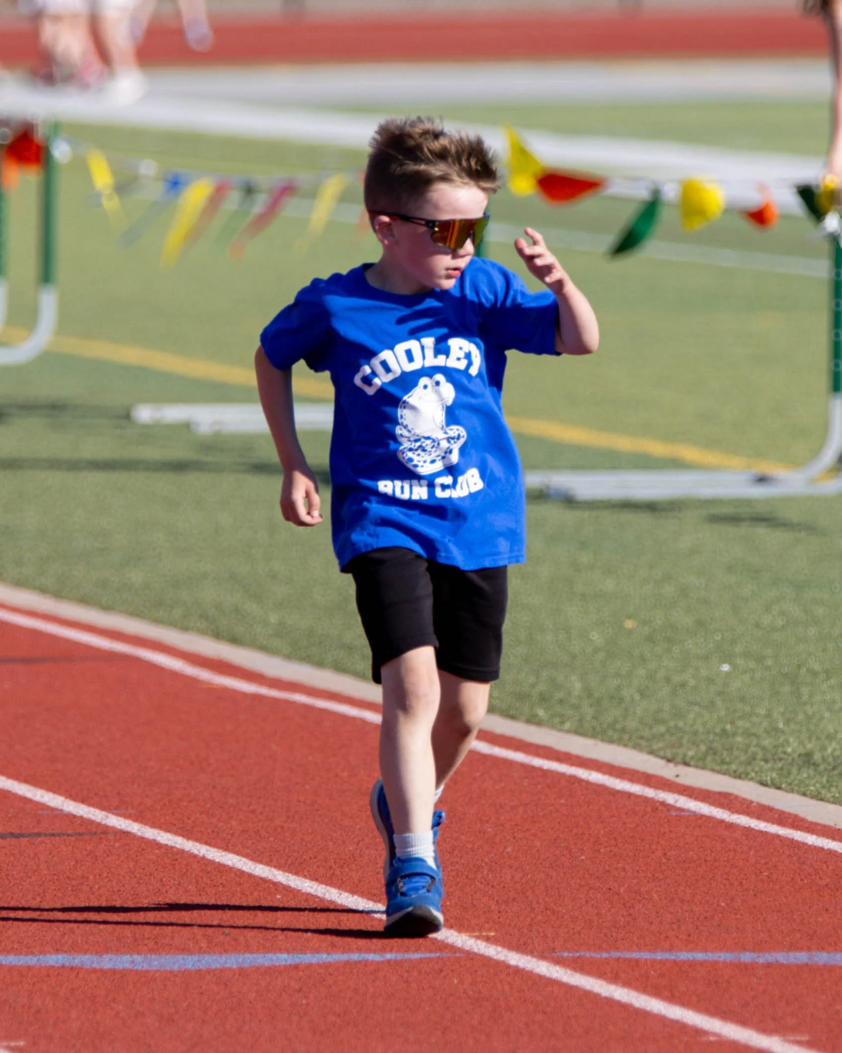 Cooley boy finishes the race