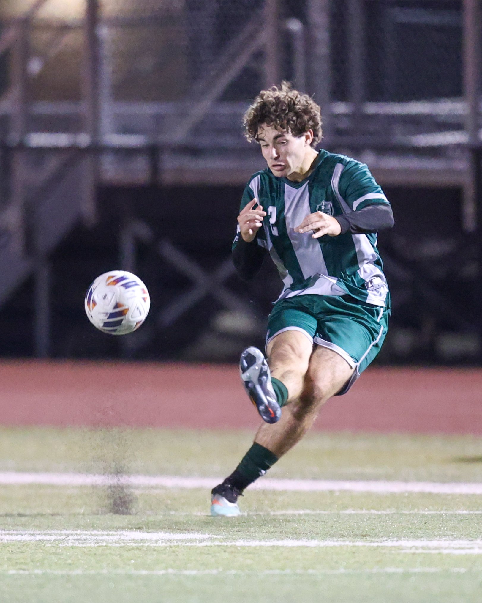 WK #2 kicks the ball