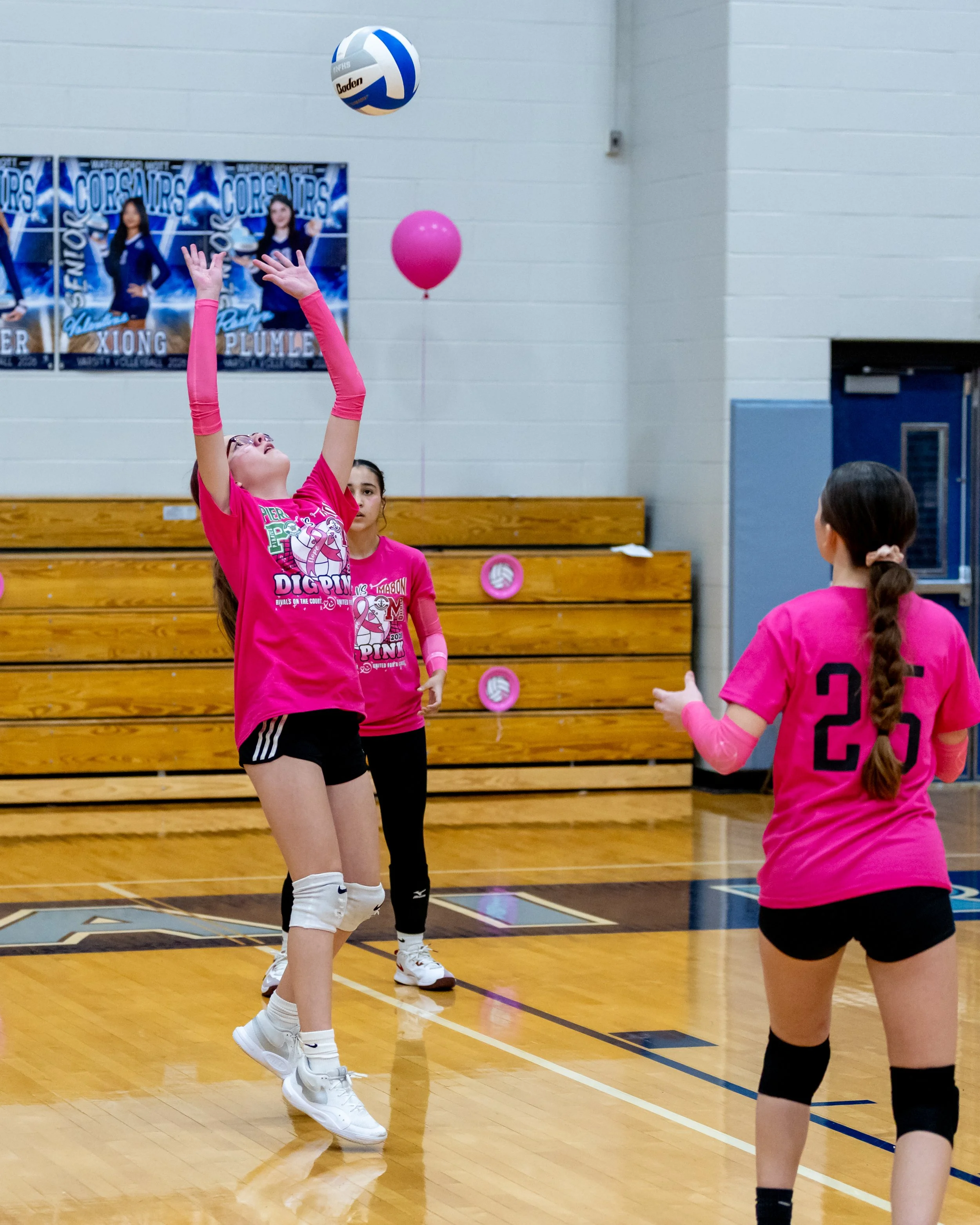 Pierce player hits the ball