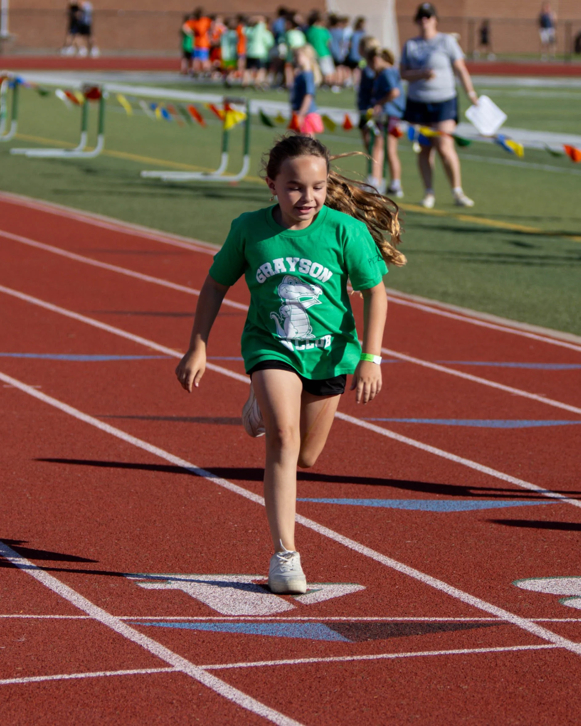 Grayson girl finishes the race