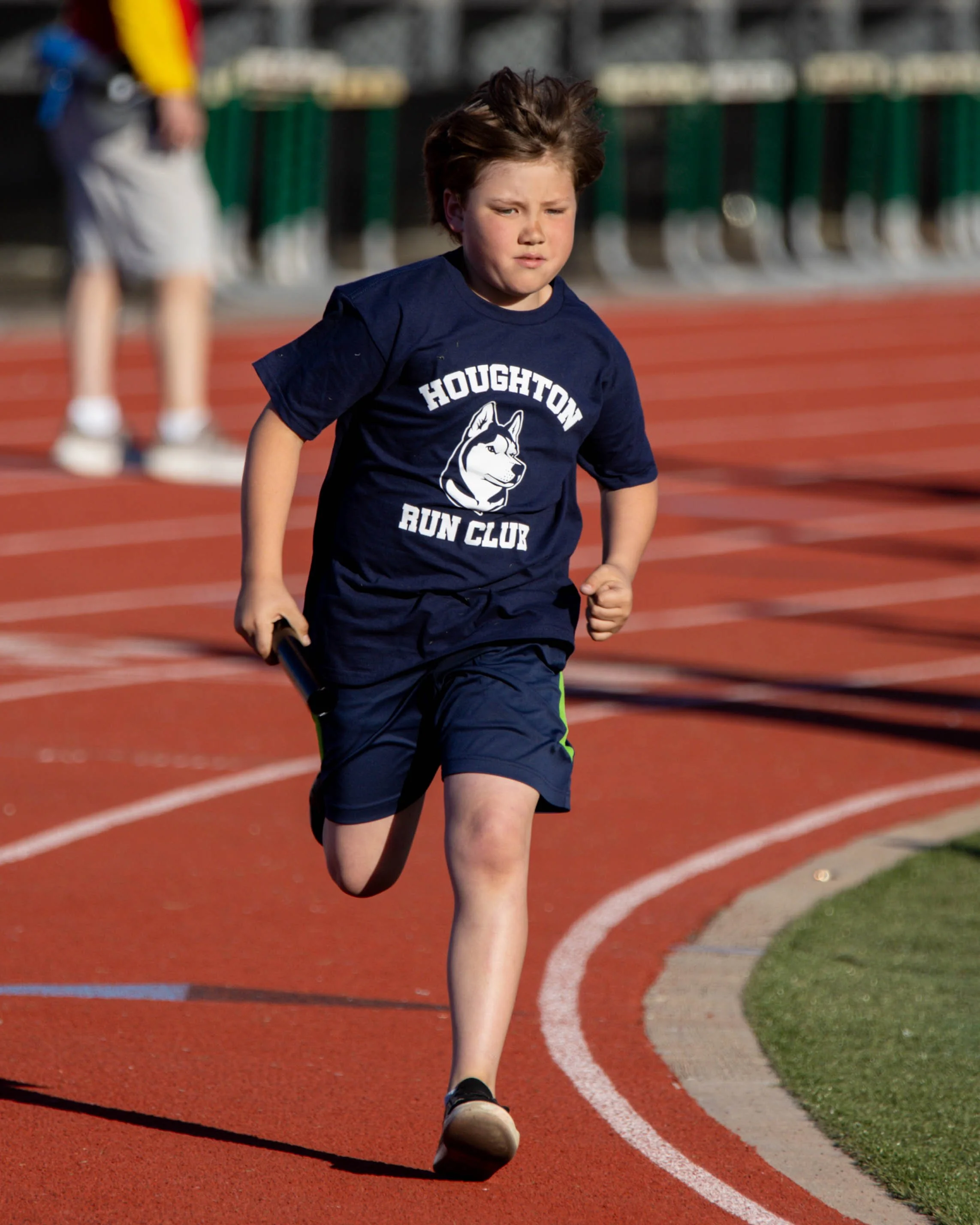 Houghton runner after the exchange