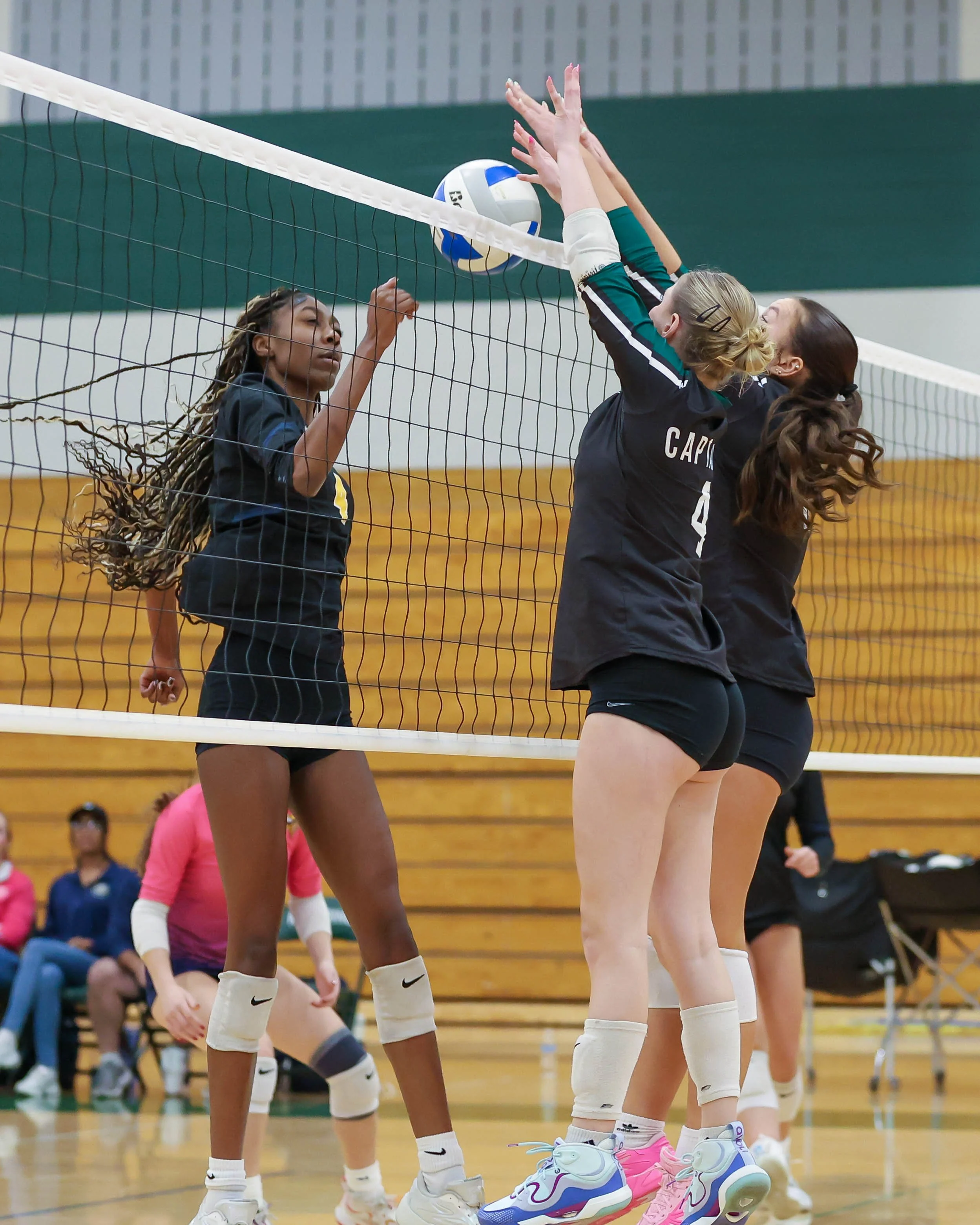 Kettering #4 and #7 up to block the ball