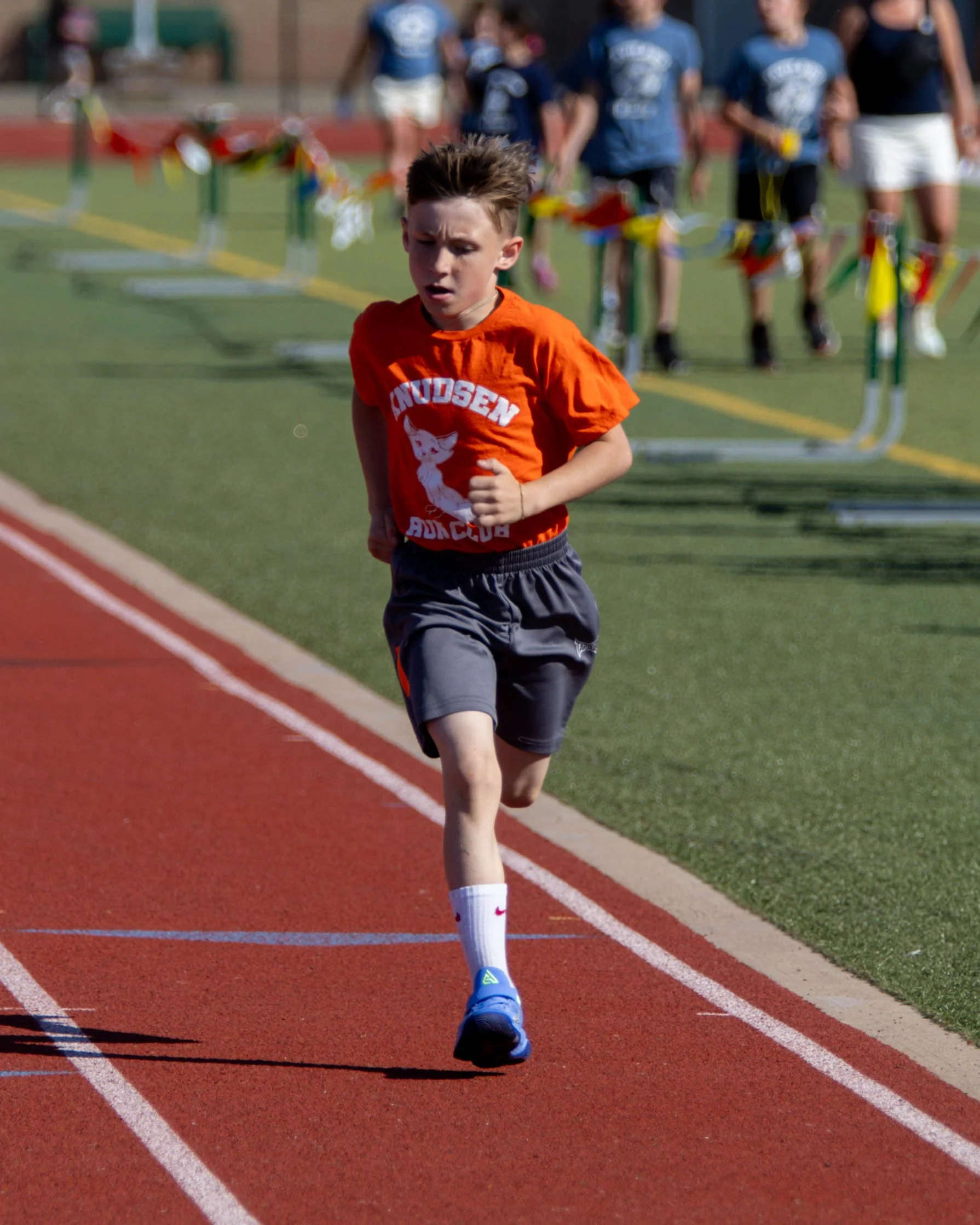 Knudsen runner finishes the race