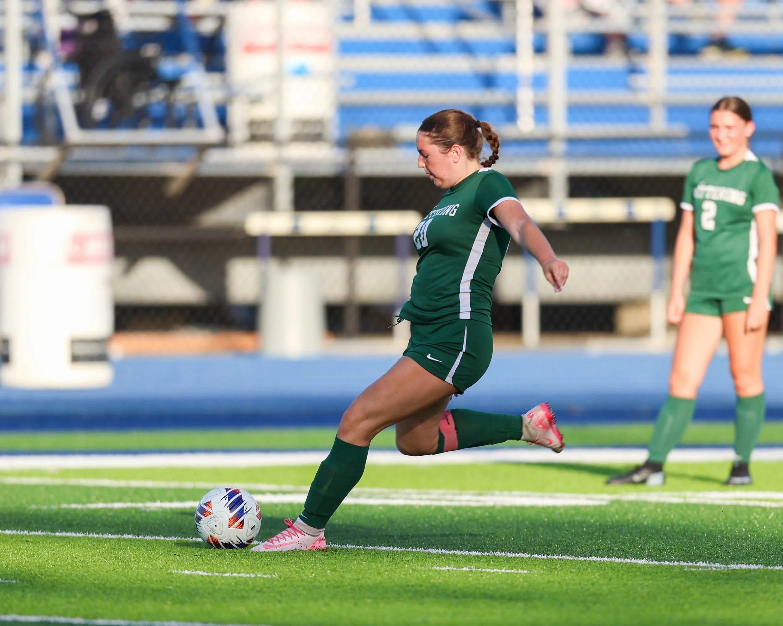 #20 with a free kick