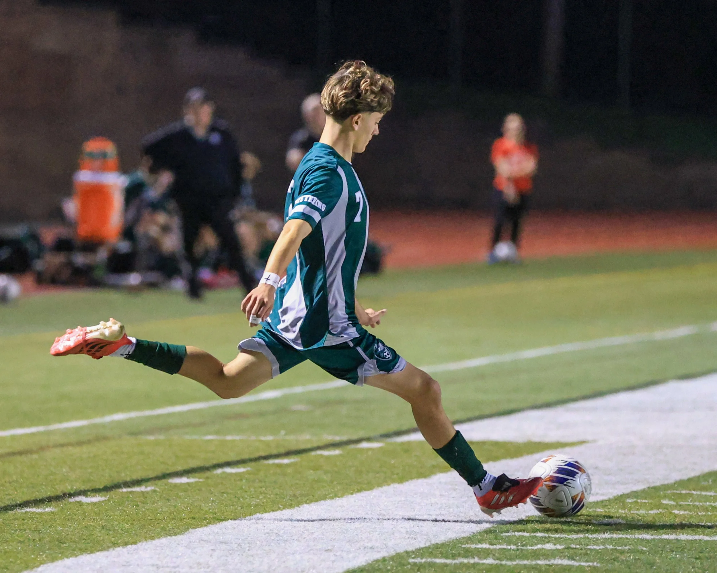 WK #7 kicks the ball