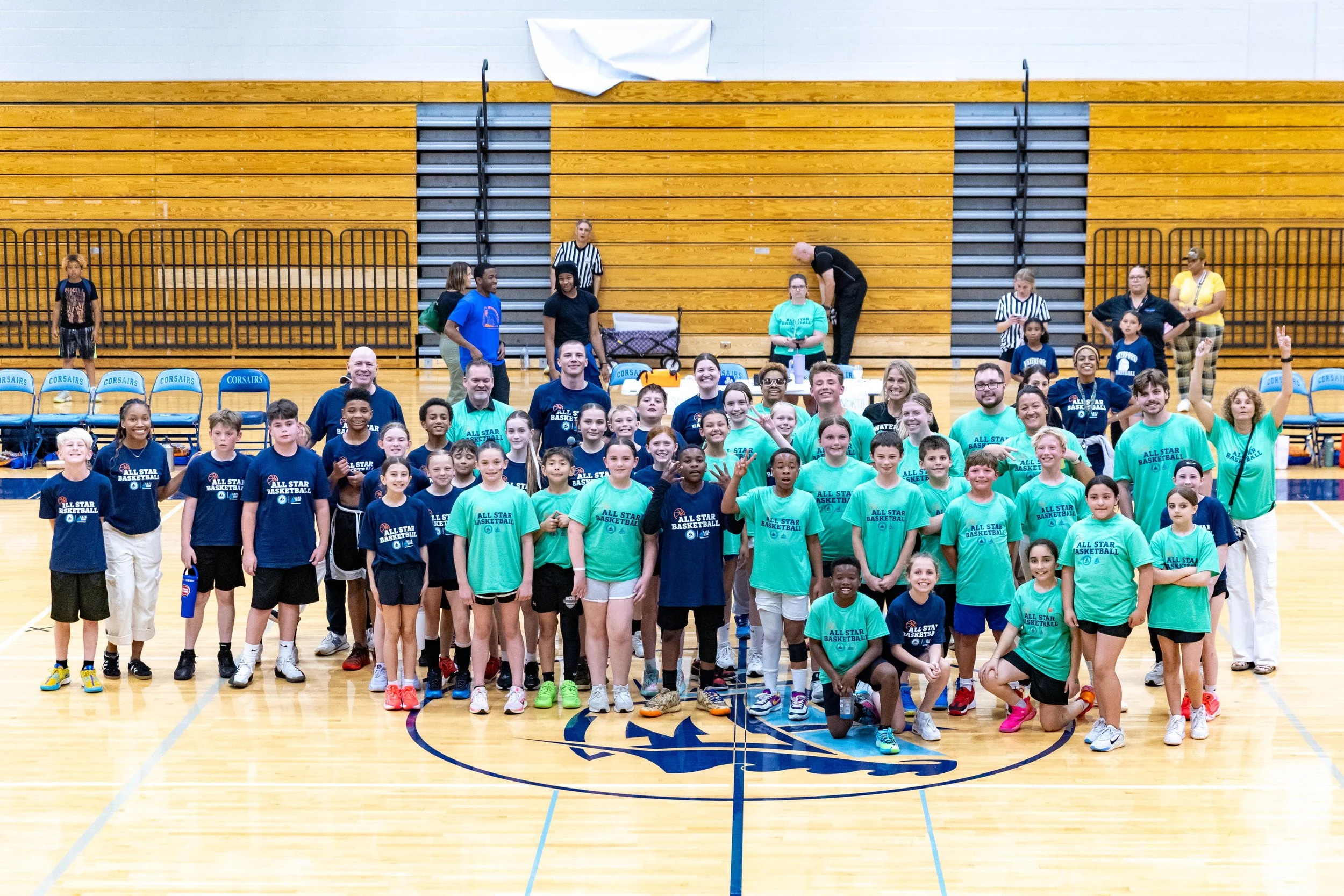 Group shot of players and coaches