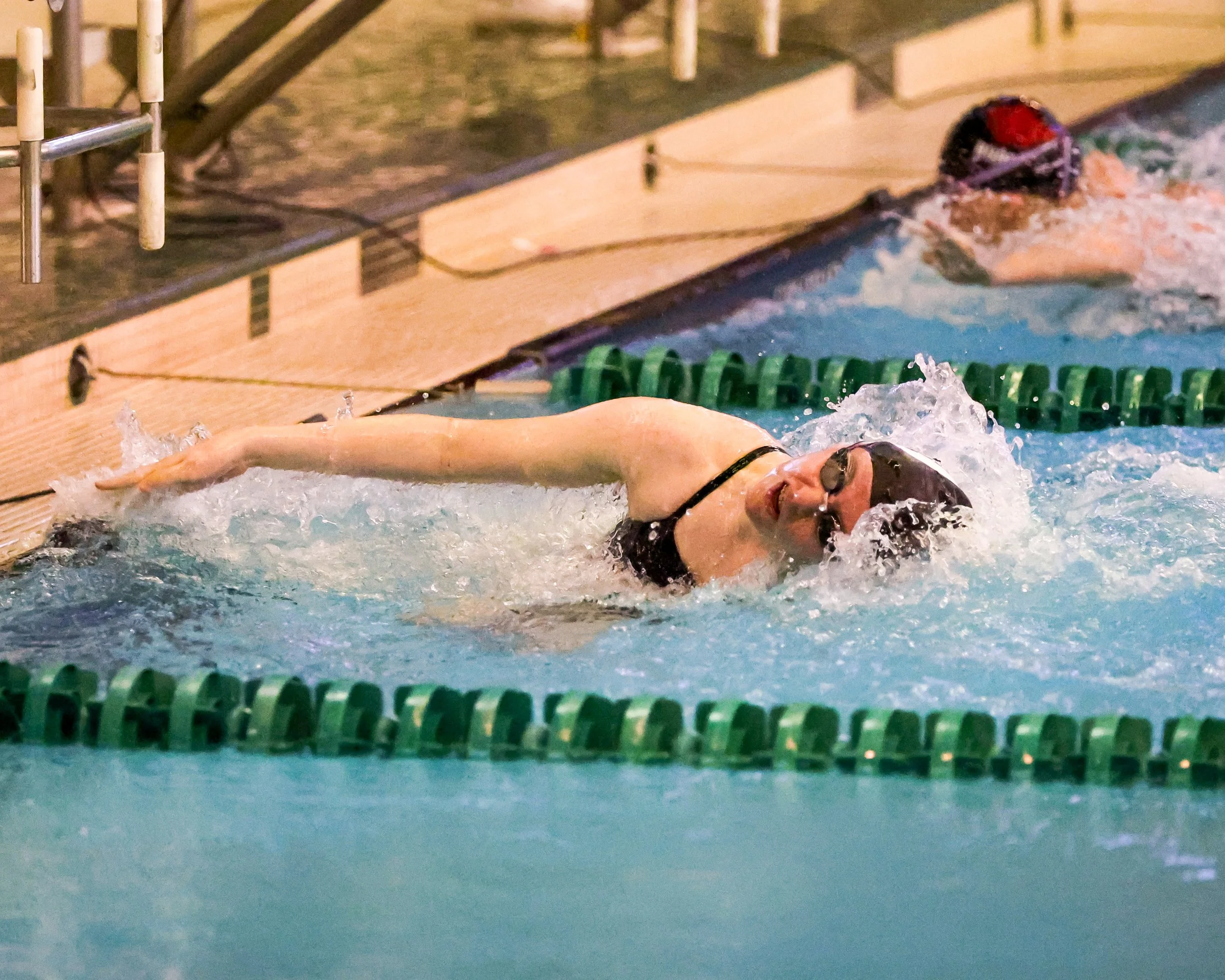WU swimmer doing the Butterly