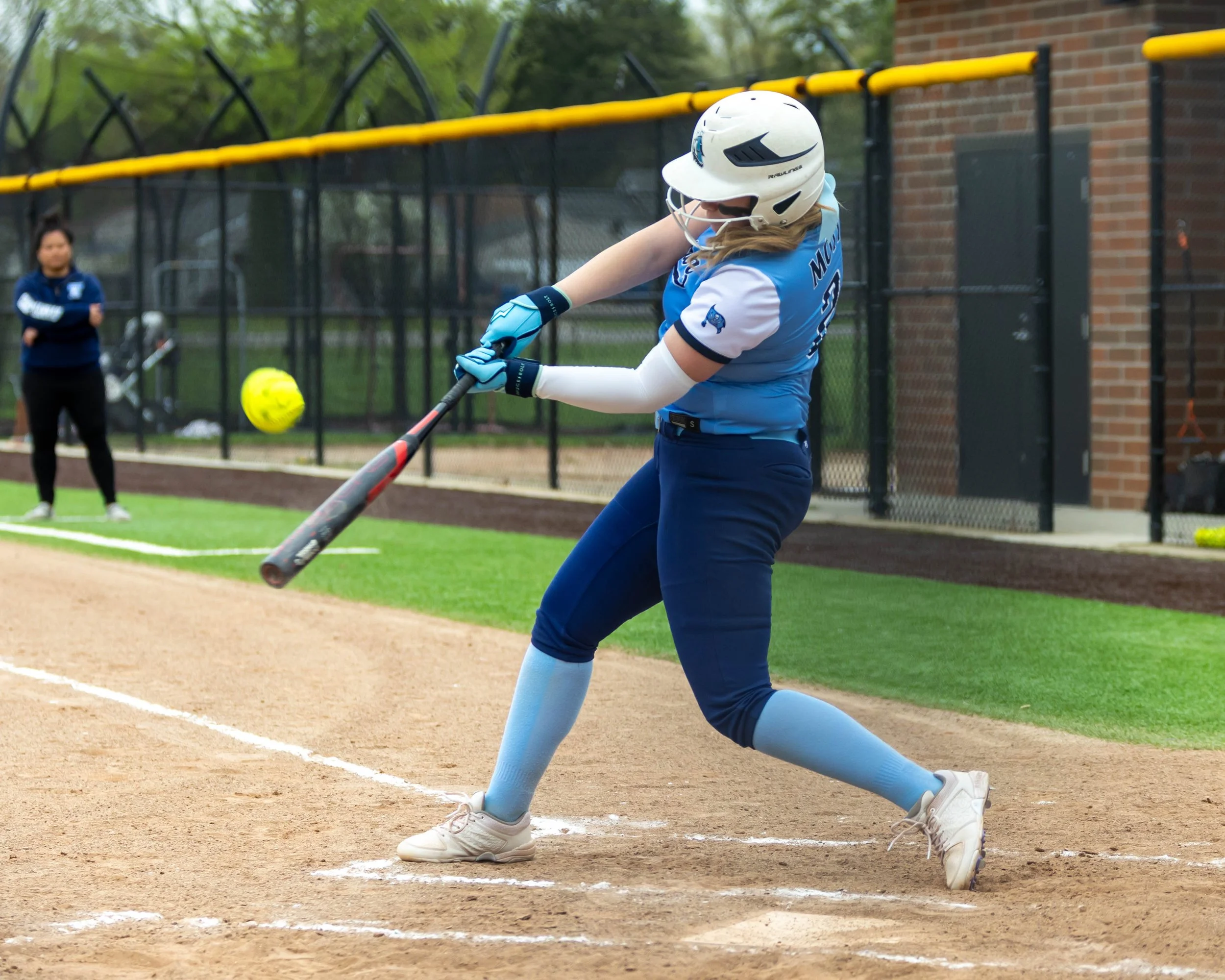 Mott #2 swings at the ball