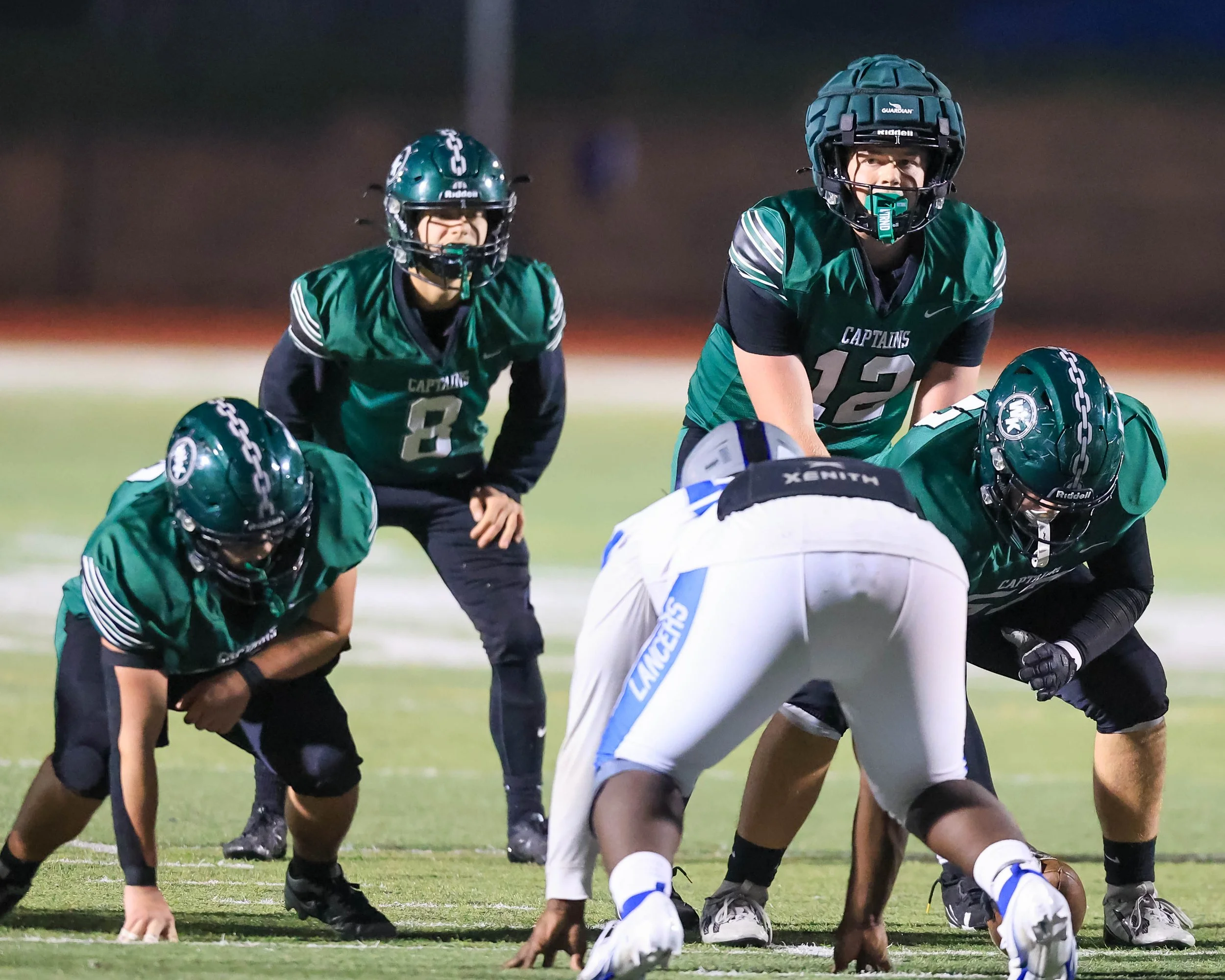 WK offensive line and back field