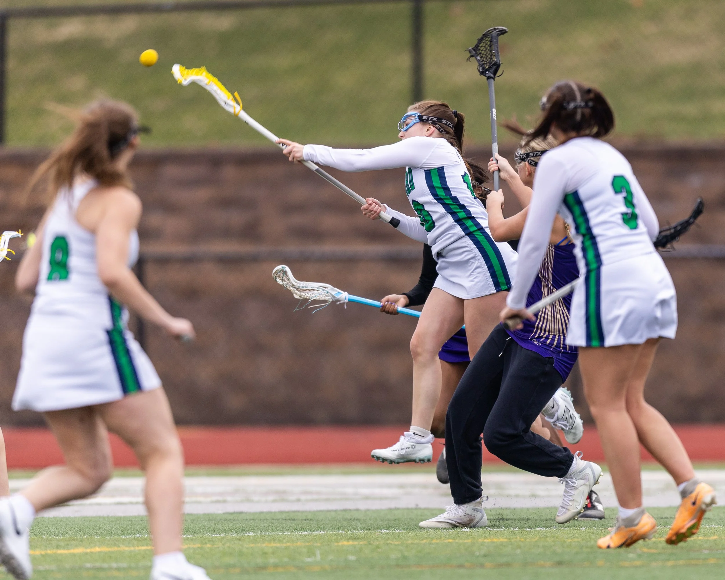 #10 with the shot on goal