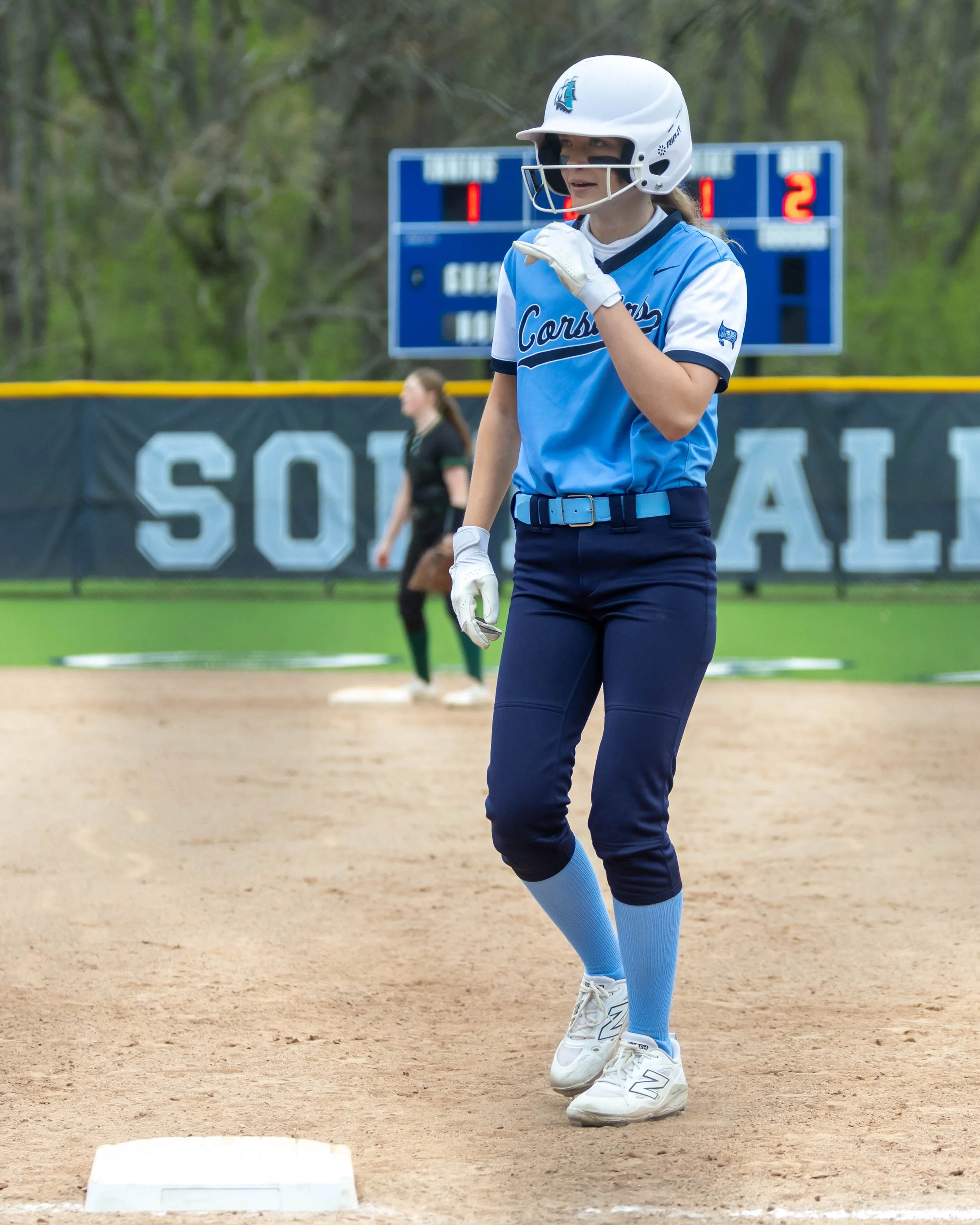Mott runner at first base