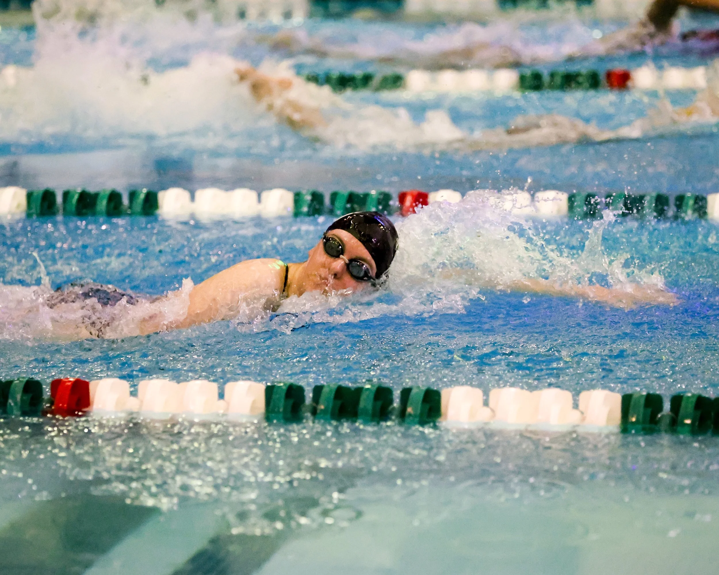 WU swimmer doing the freestyle