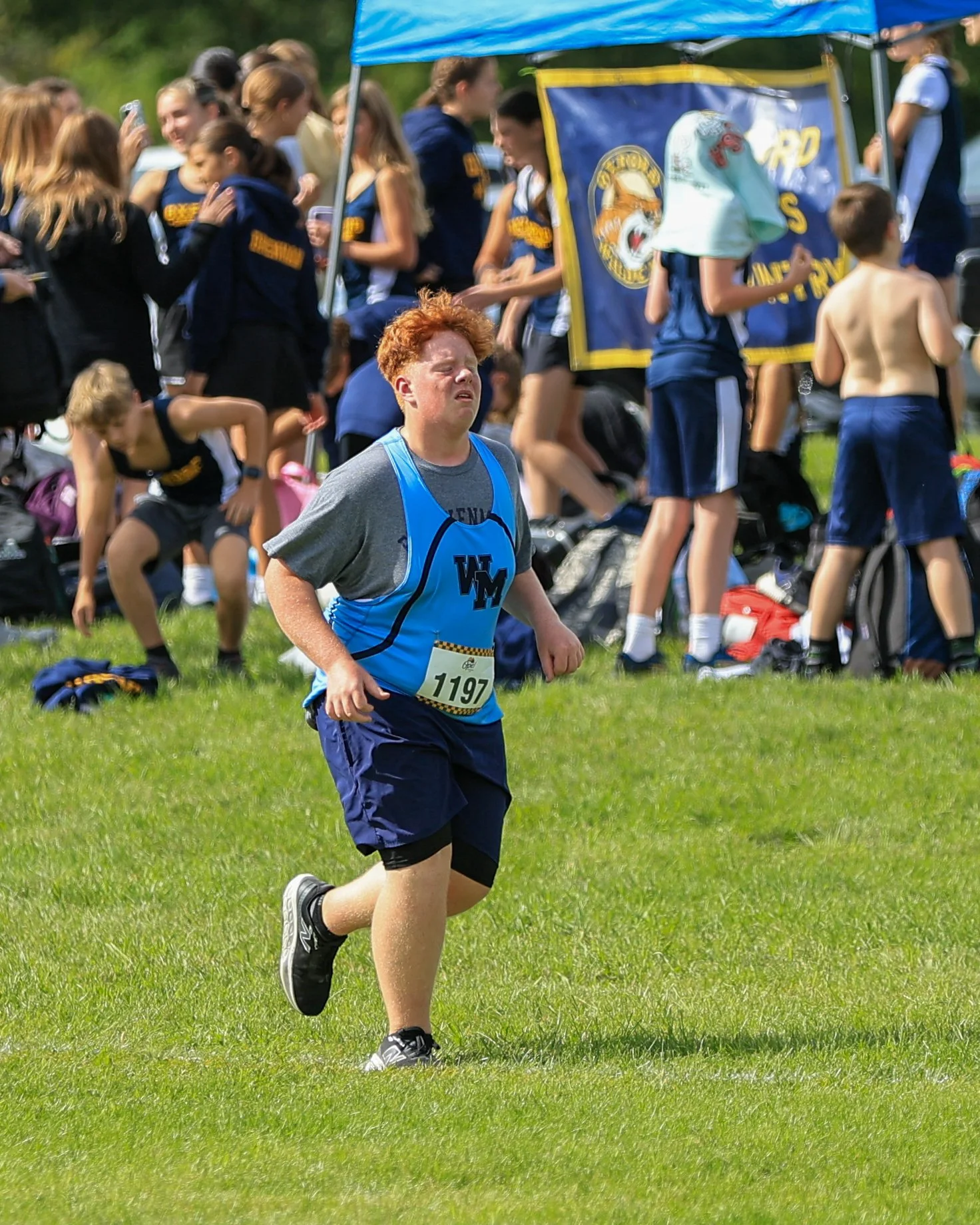 WM runner at the half way point 