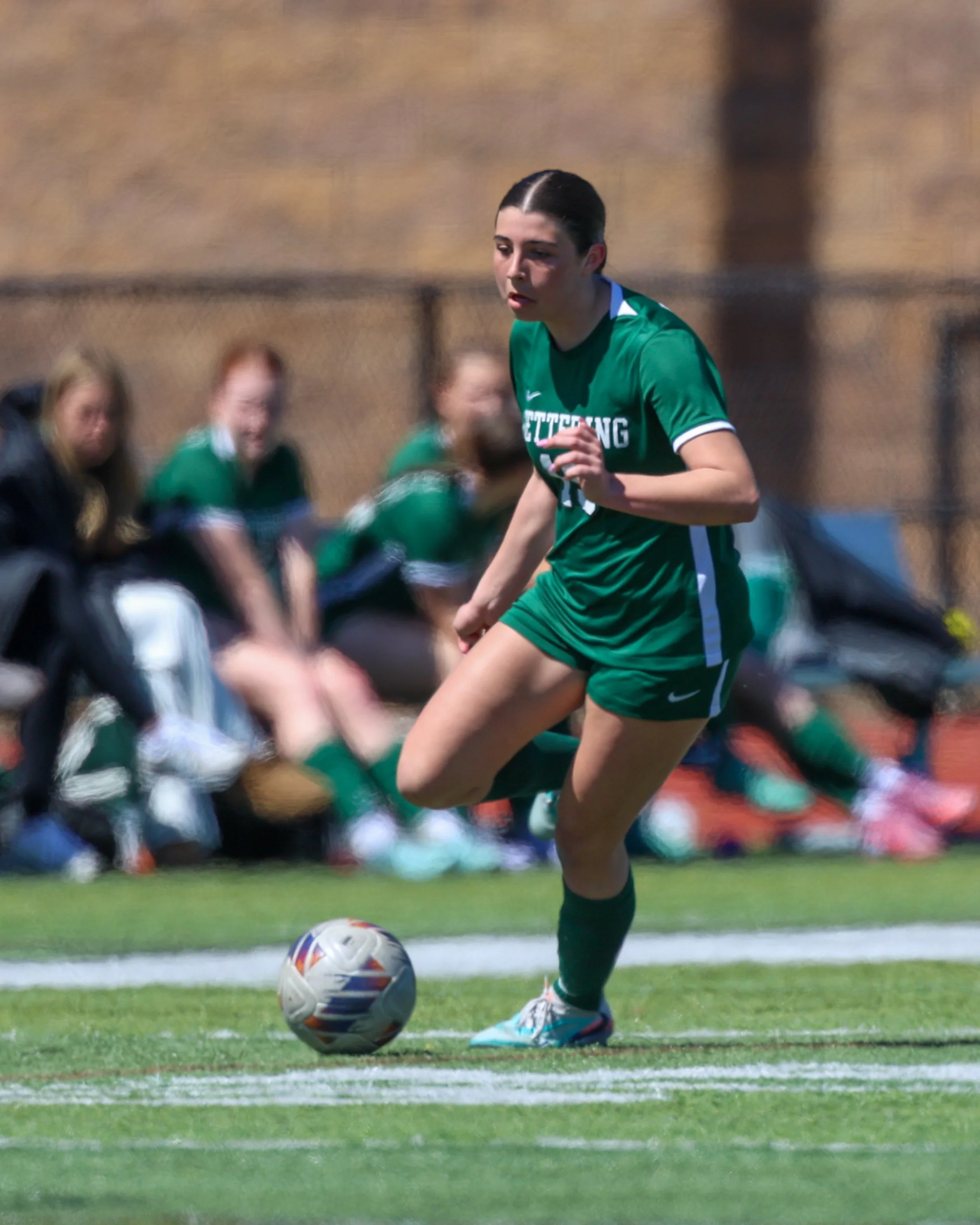 #15 controls the ball