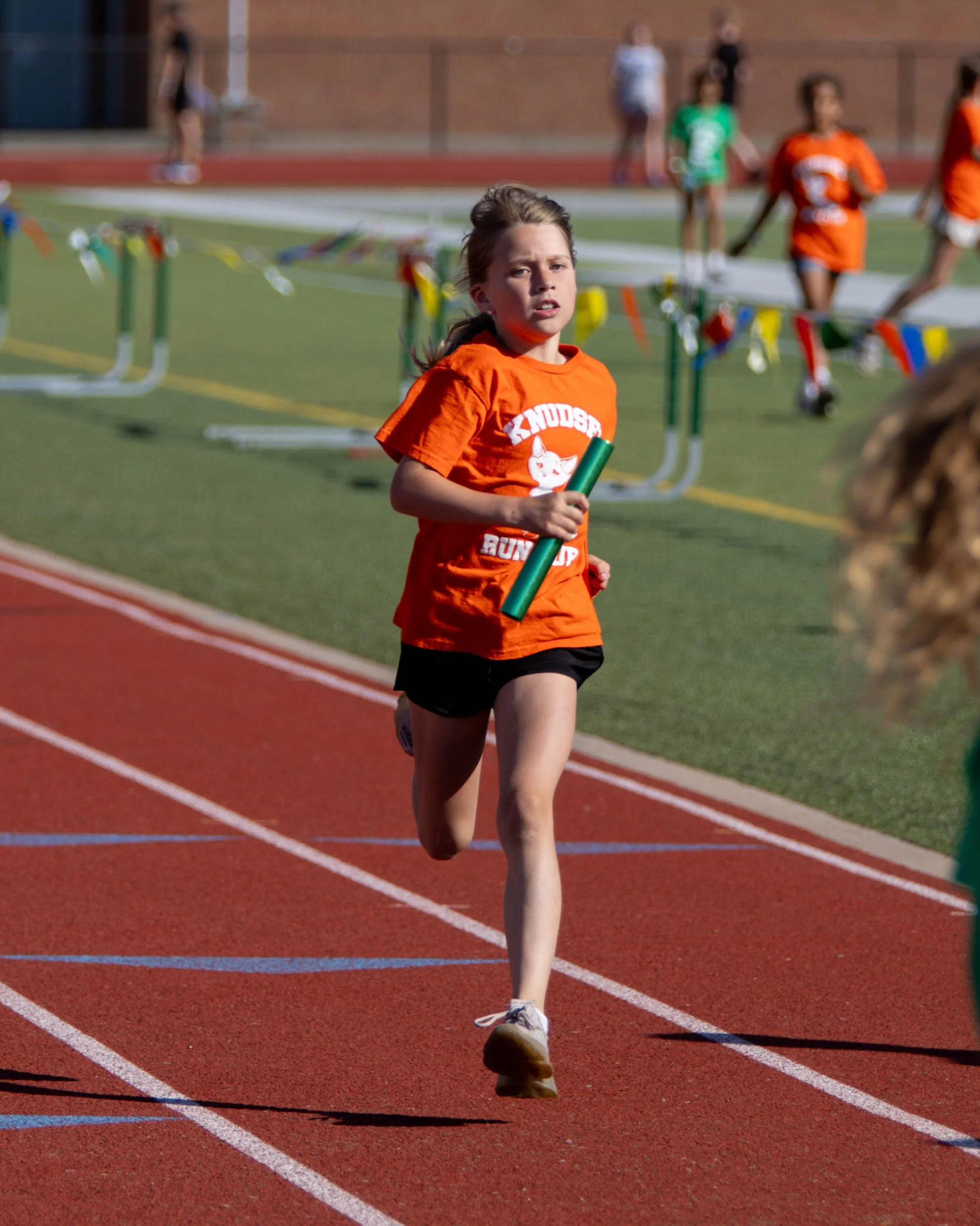 Knudsen runner finishes the race