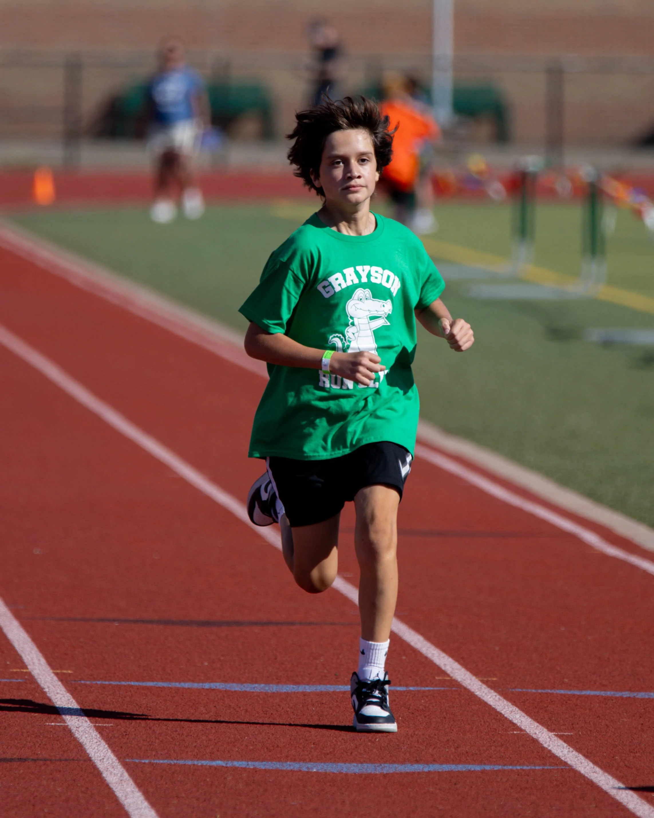 Grayson runner finishes the race
