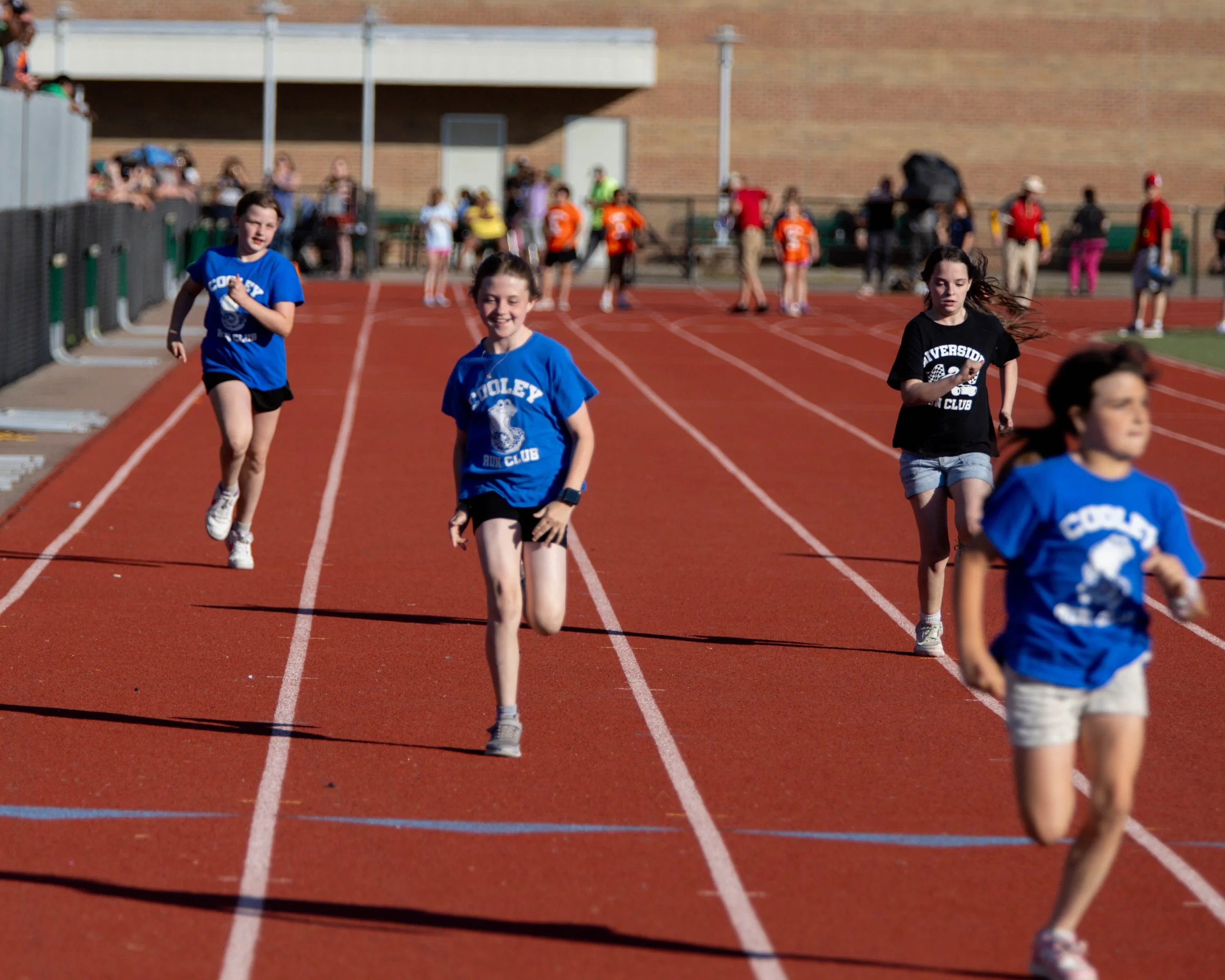 Cooley and Riverside girls finish the race