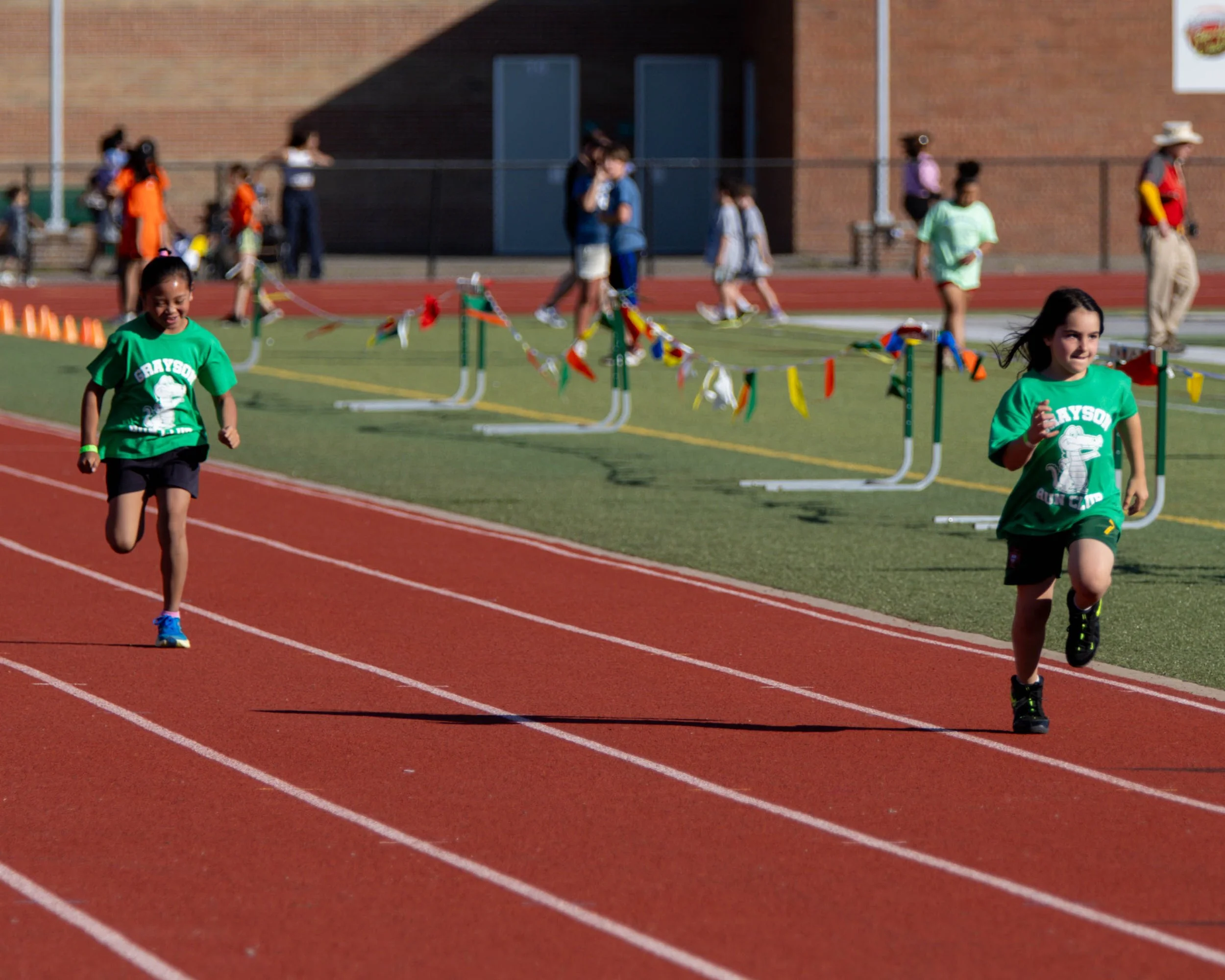 Grayson girls finish the race
