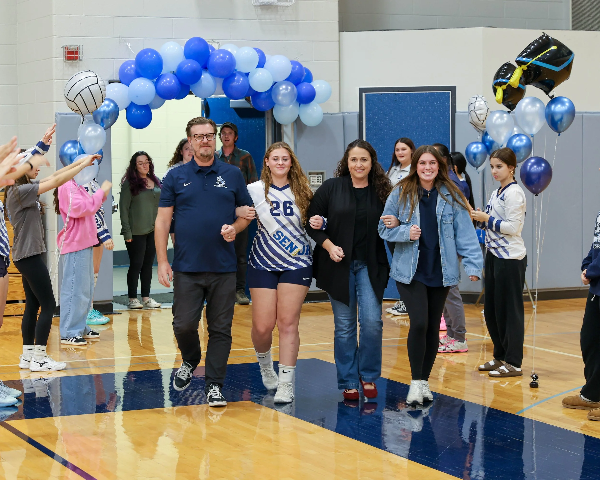 Senior Night walkout #26