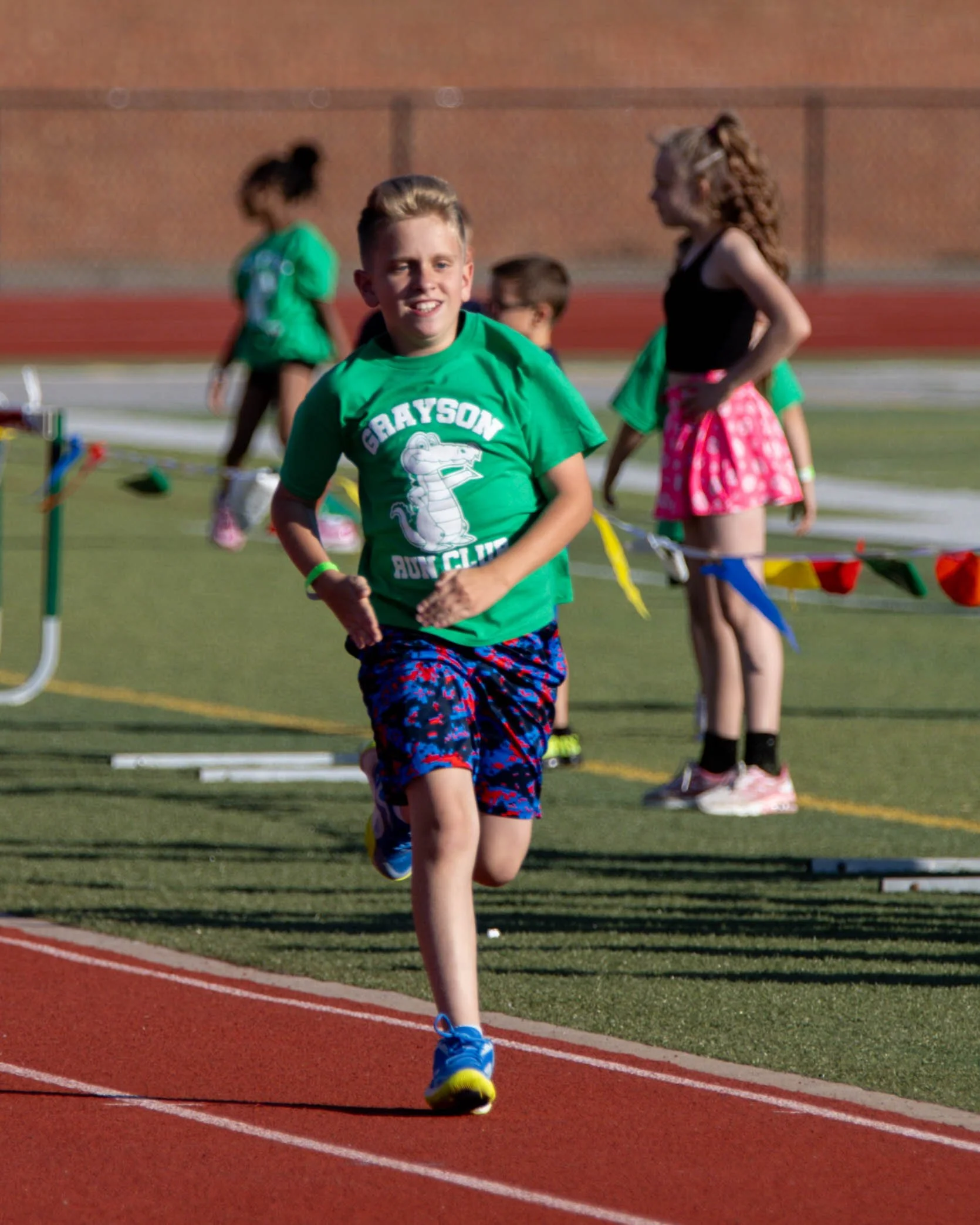 Grayson boy finishes the race