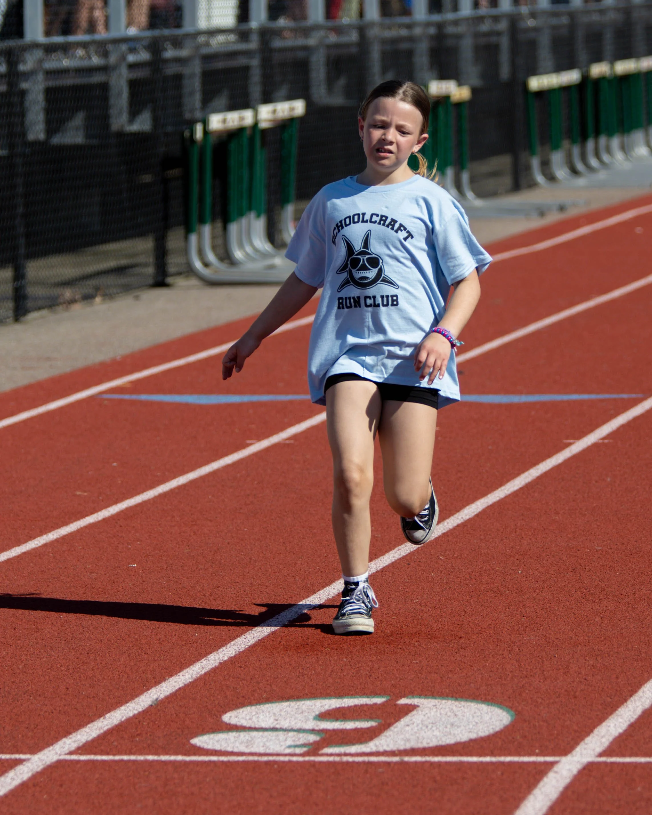 Schoolcraft runner finishes the race