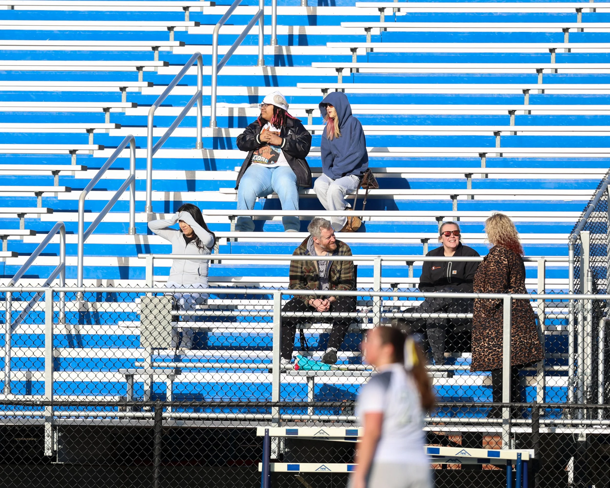 Some of the home fans in the stands