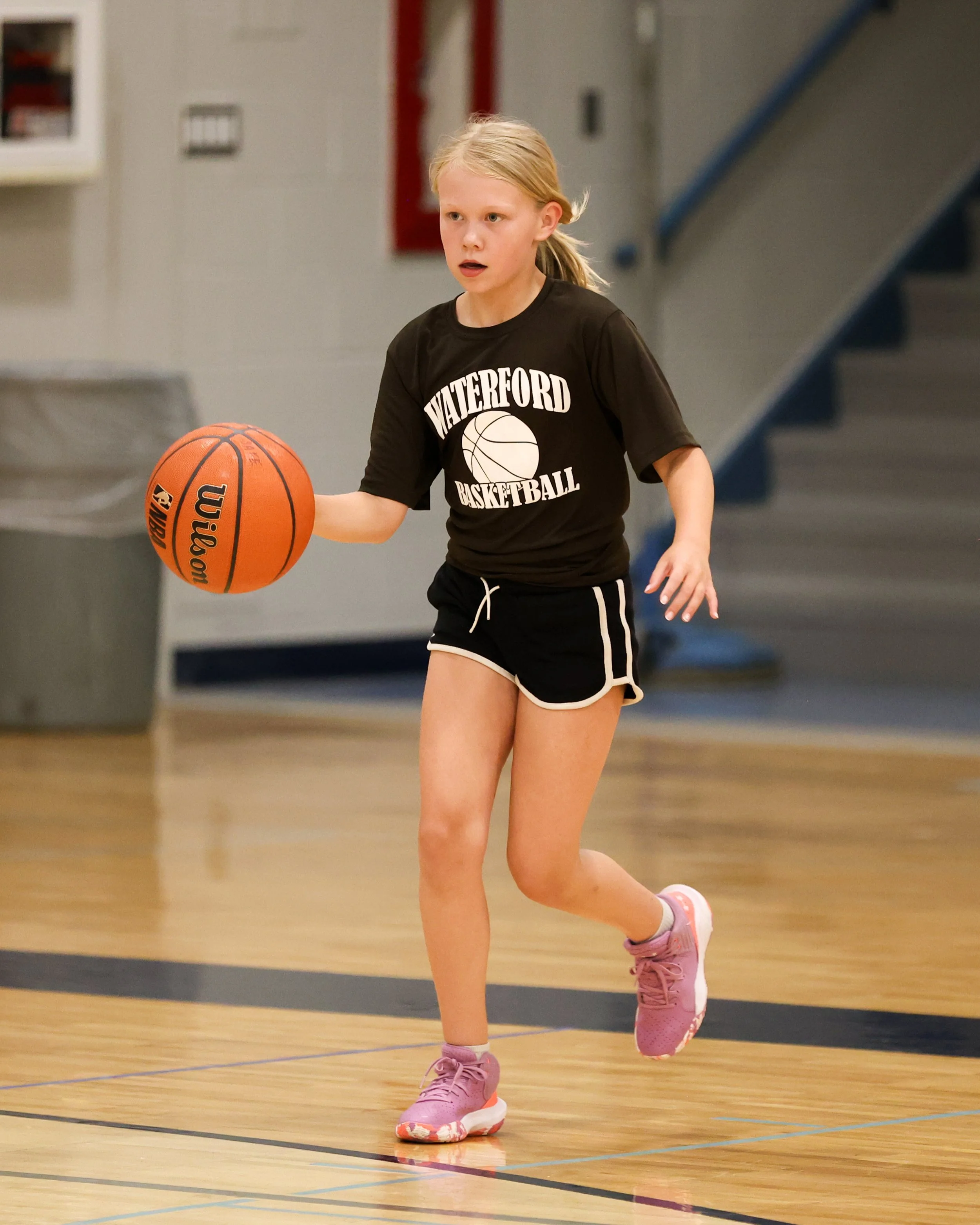 Haviland girl dribbles the ball