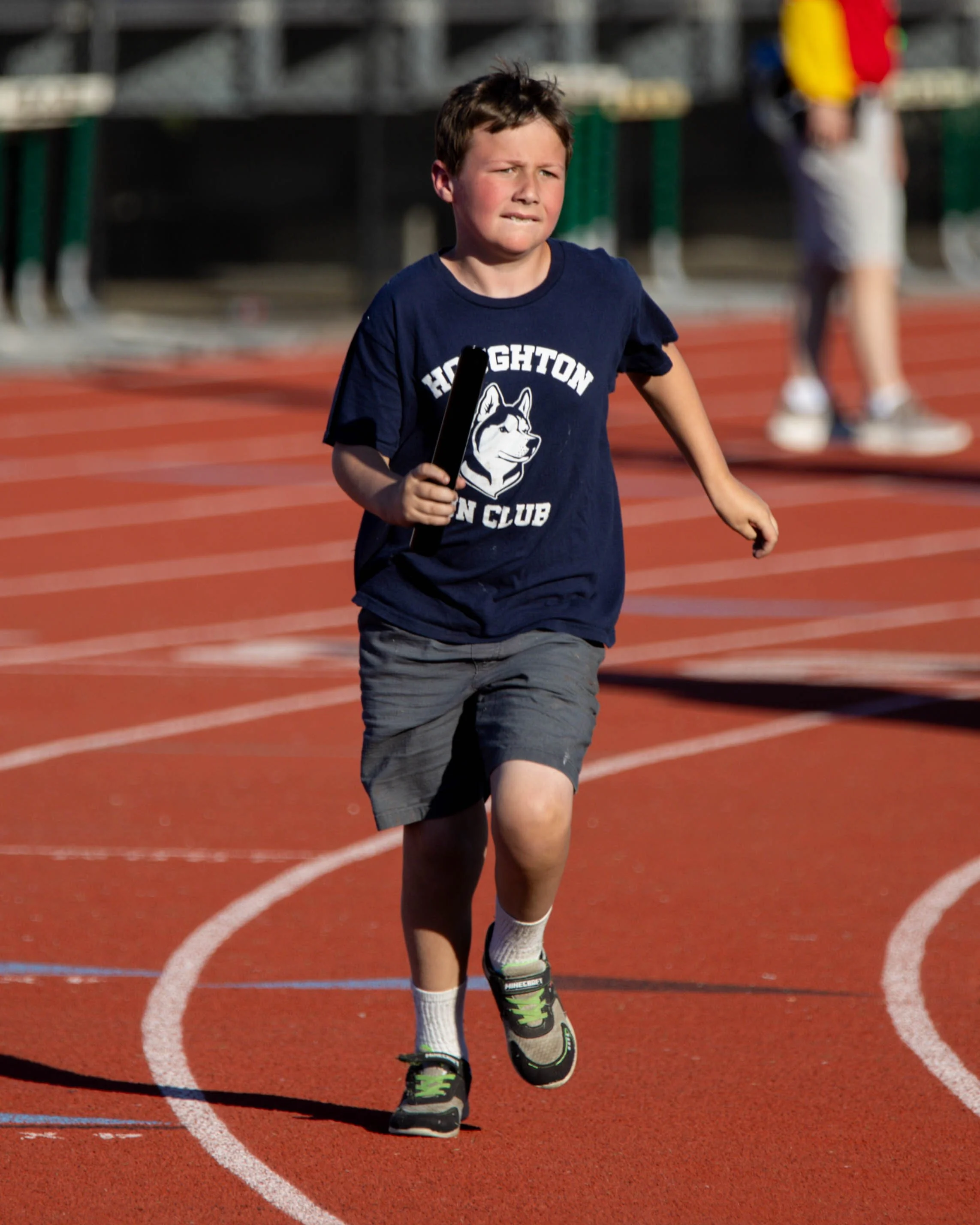 Houghton runner after the exchange