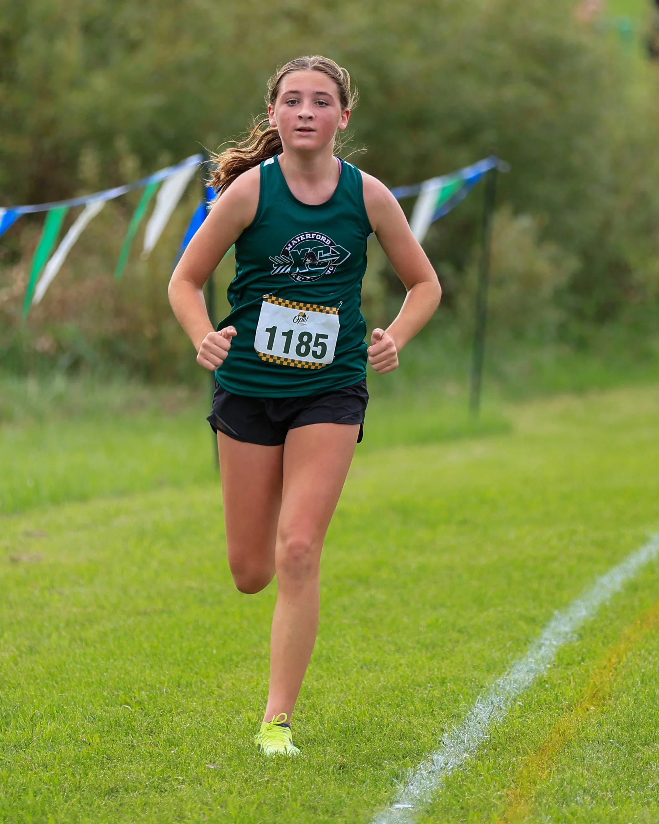 WK runner at the finish line.